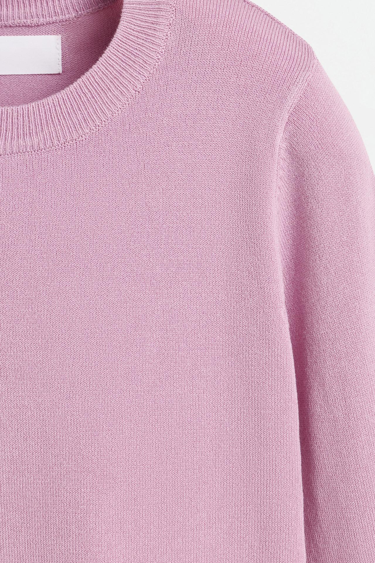 Knit sweater — LILAC PINK