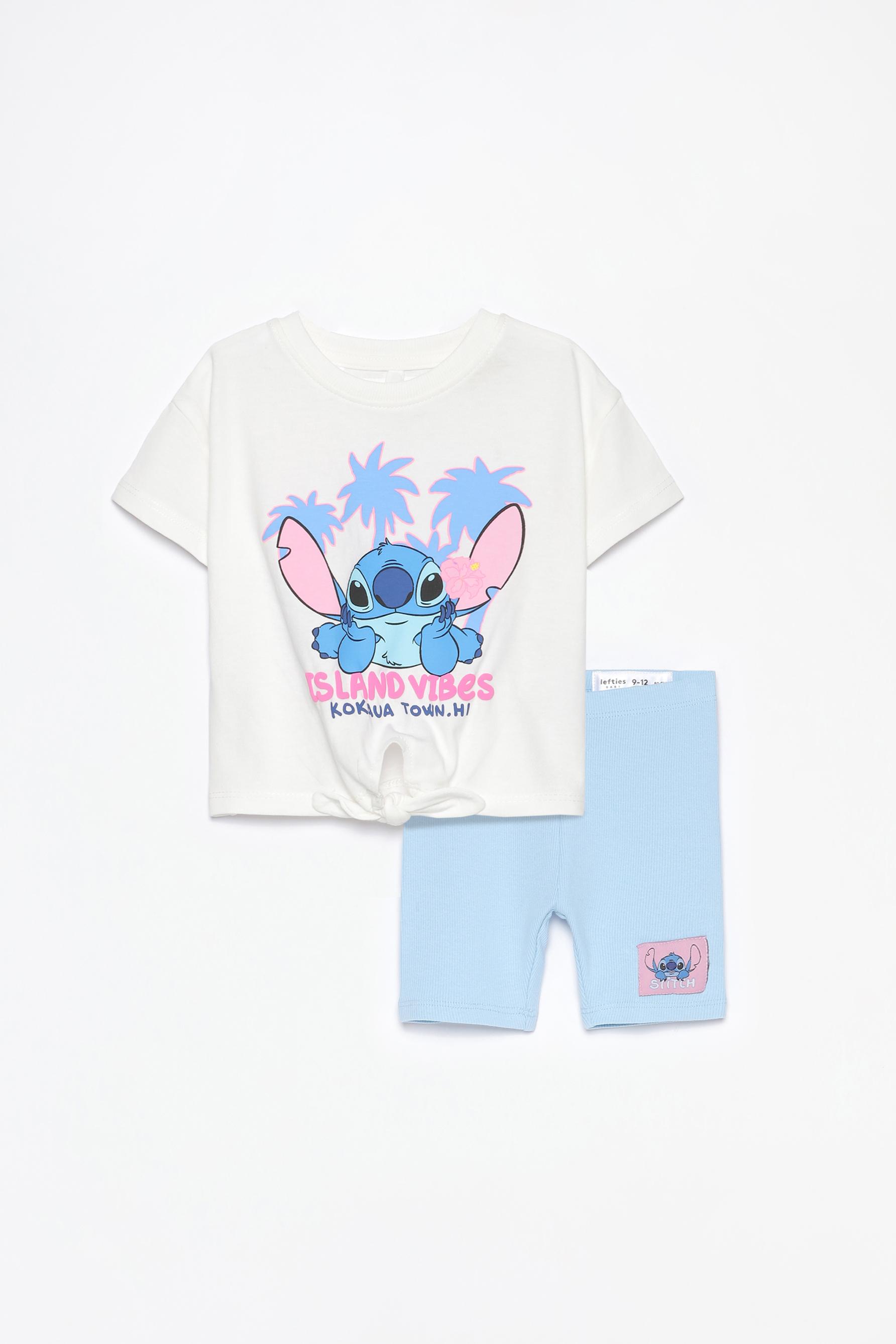 Conjunto Stitch ©Disney camiseta nudo y ciclista