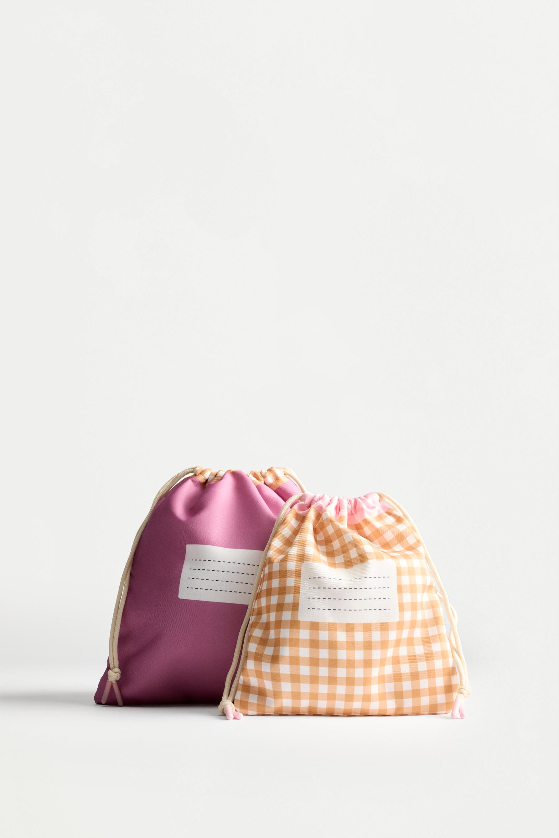 Adjustable bags with label (2-pack) — VARIOUS