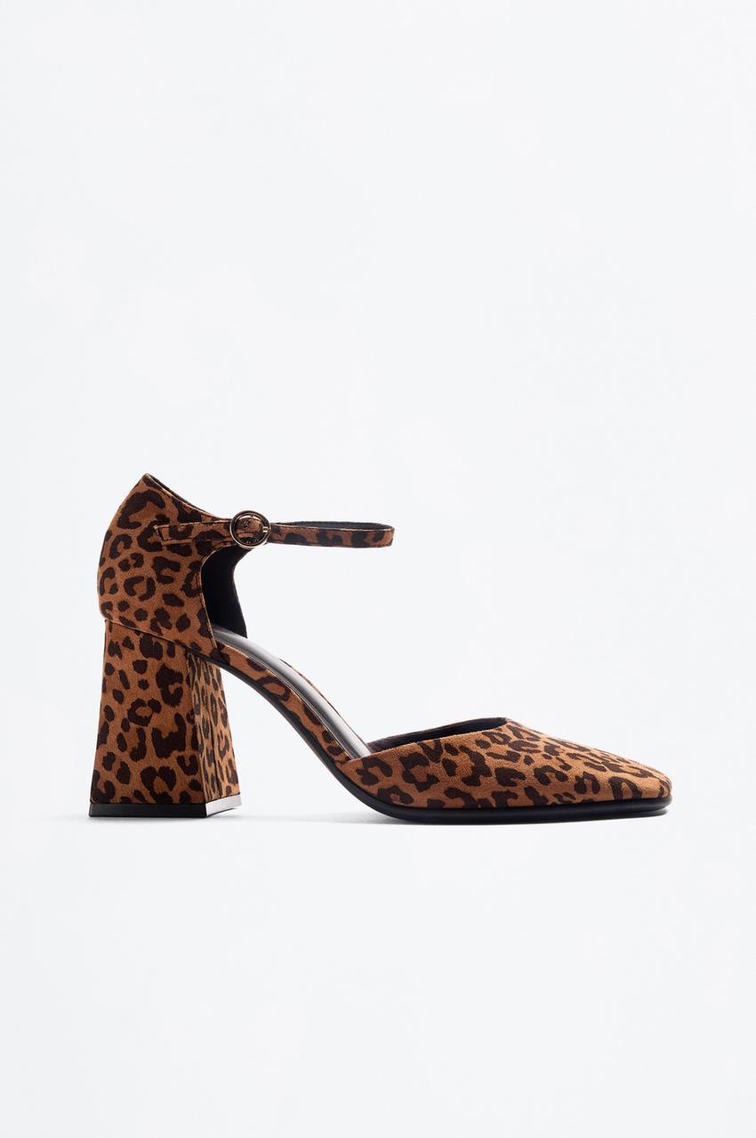 Zapato tacón pulsera estampado animal ZAPATOS Mujer Lefties