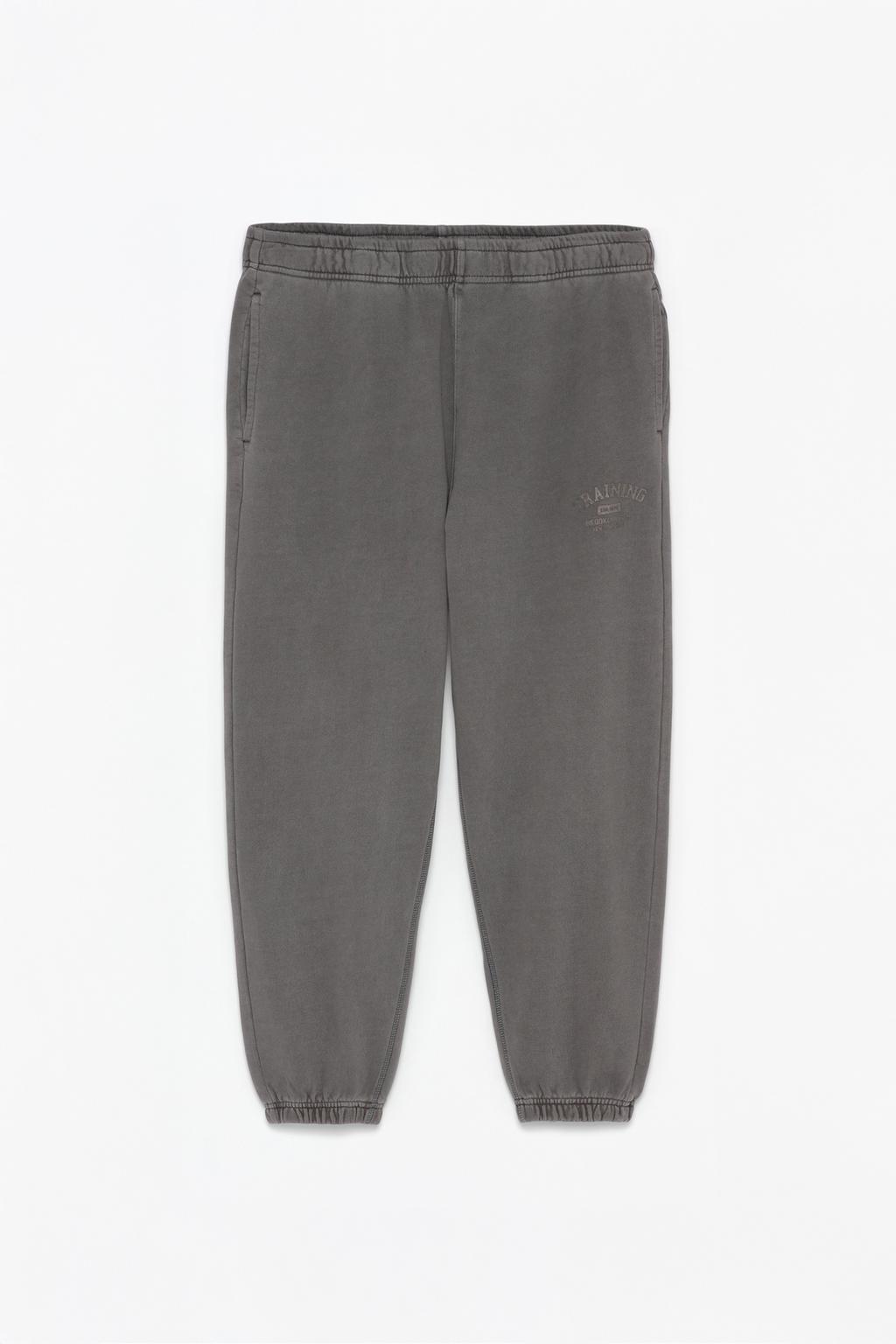 Faded-effect training trousers