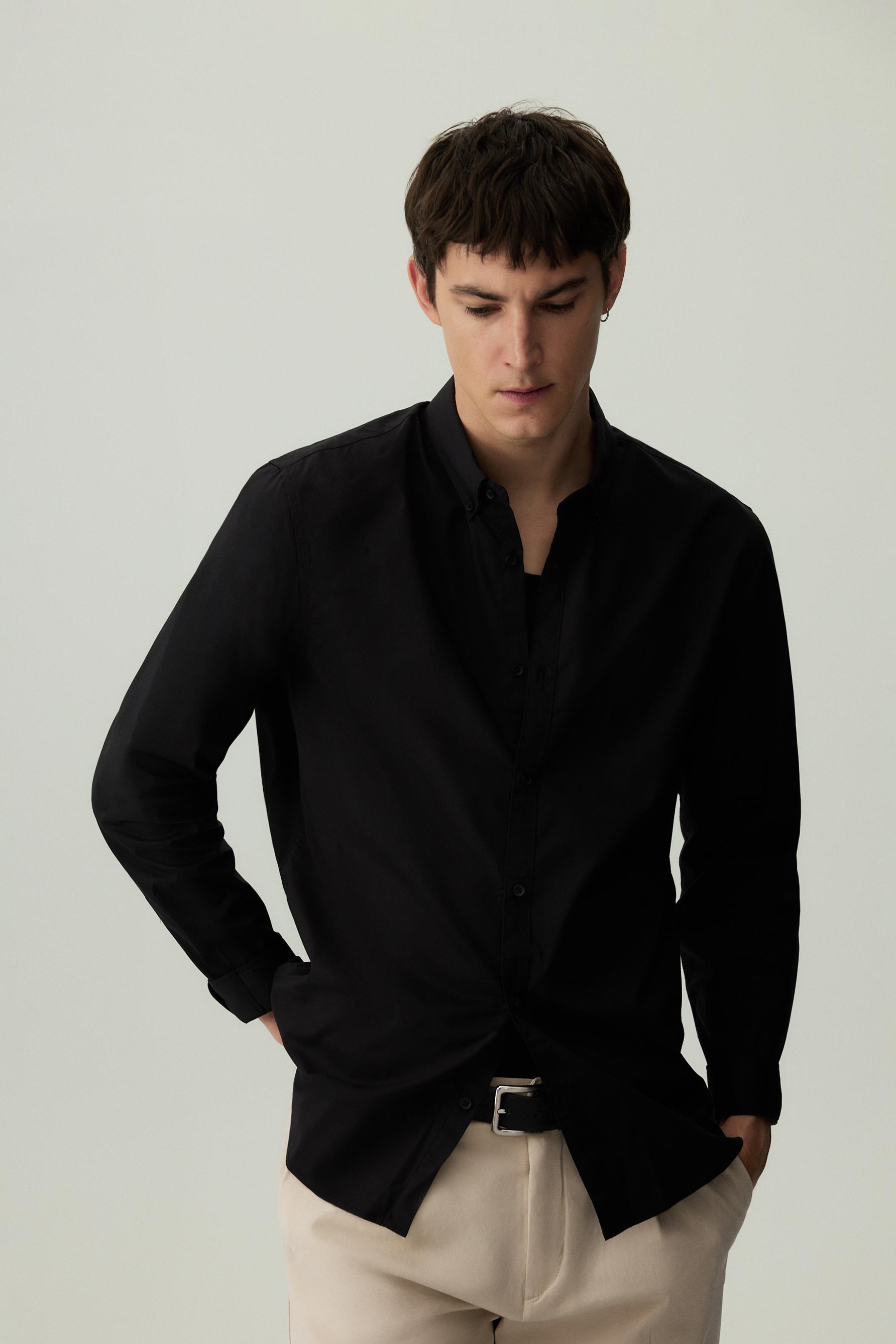 Basic shirt — BLACK