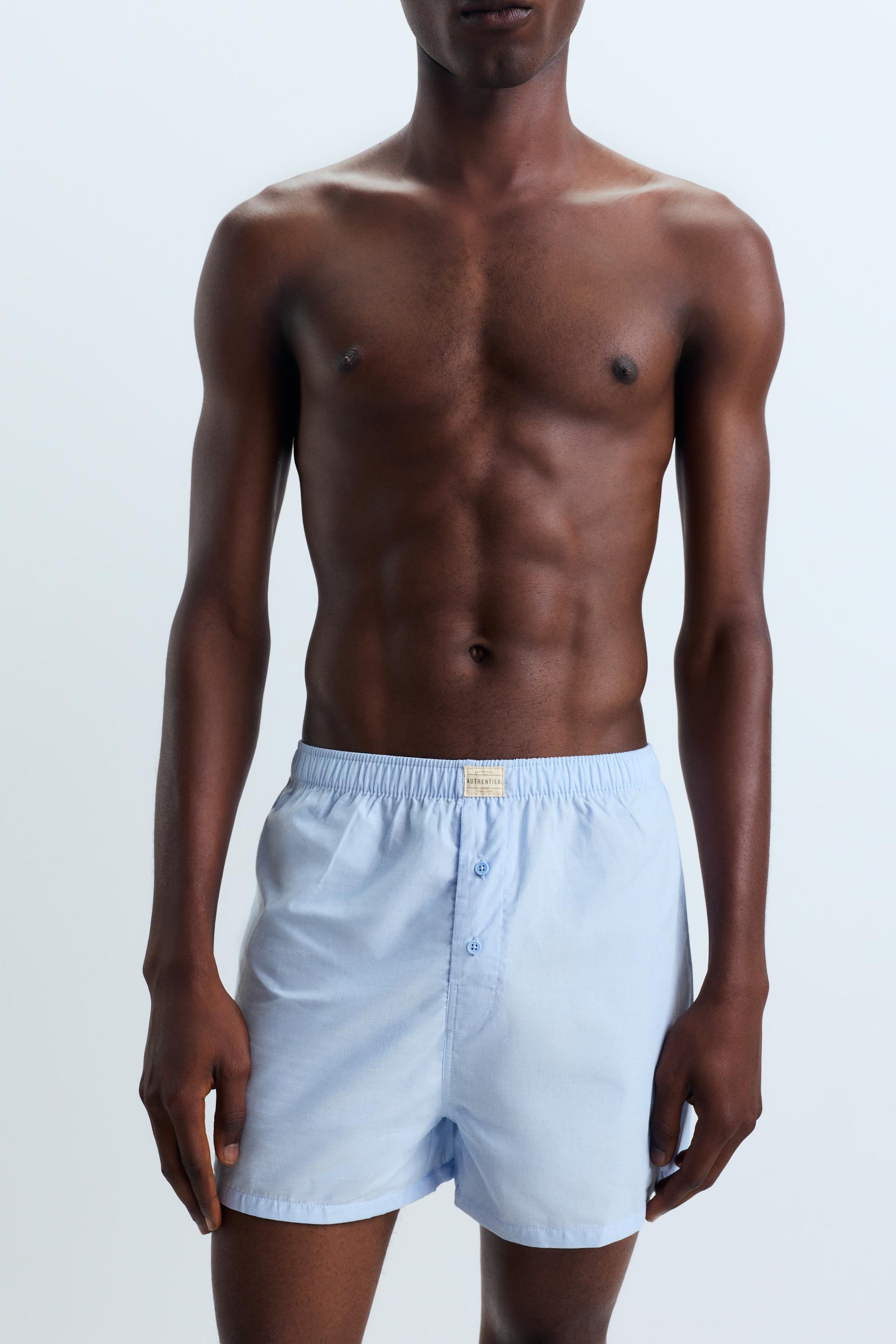 Long Boxer Shorts (2-Pack) — BLUE