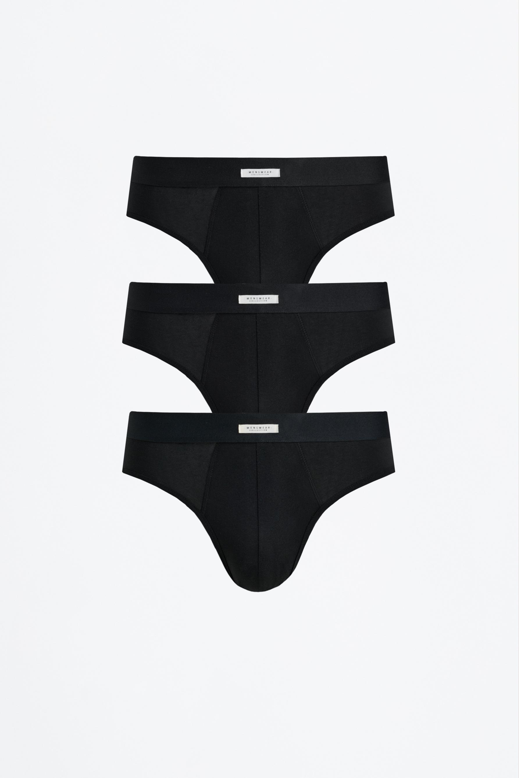 Briefs (3-Pack) — BLACK