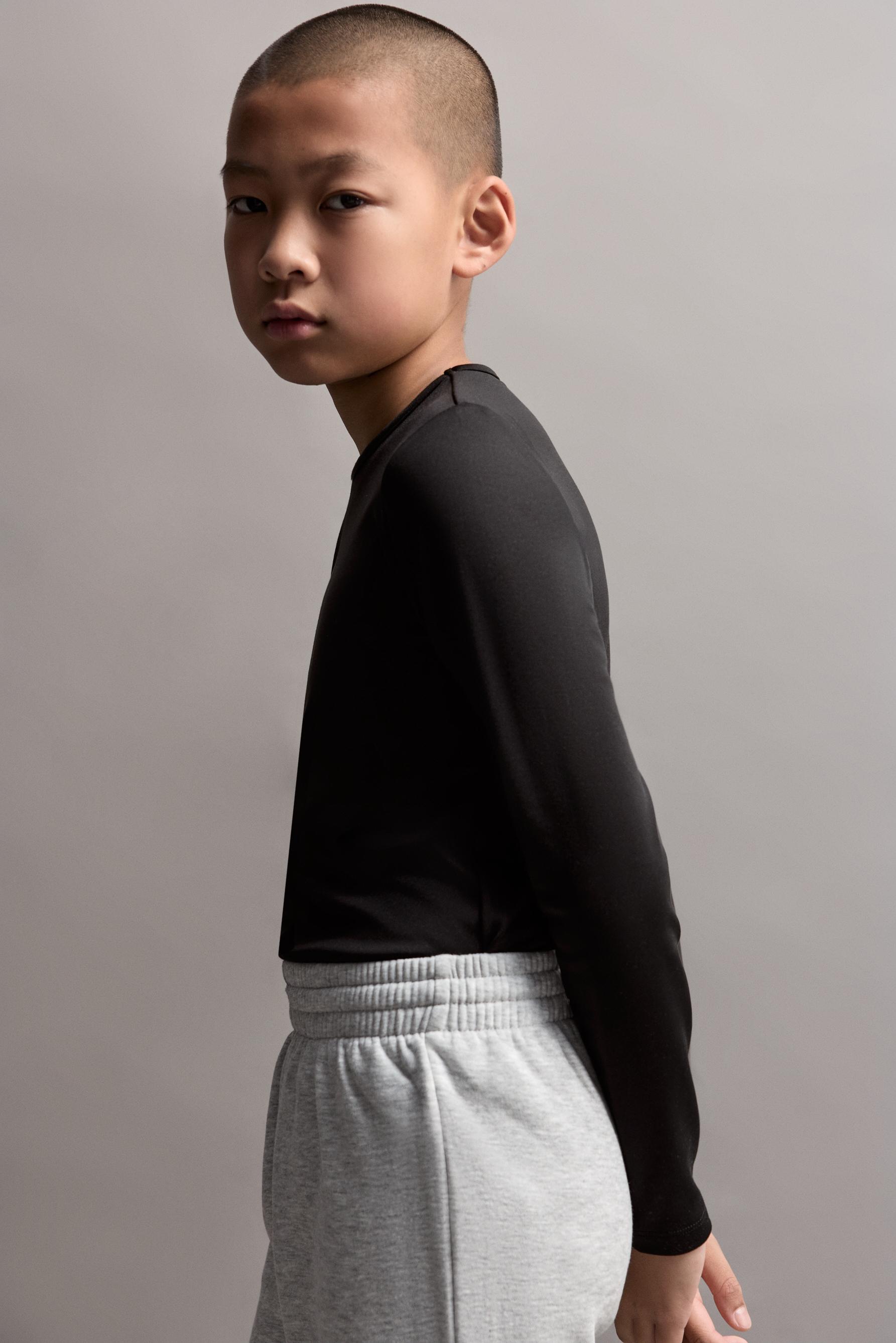MEDIUM WEIGHT Thermal Comfort T-shirt — BLACK
