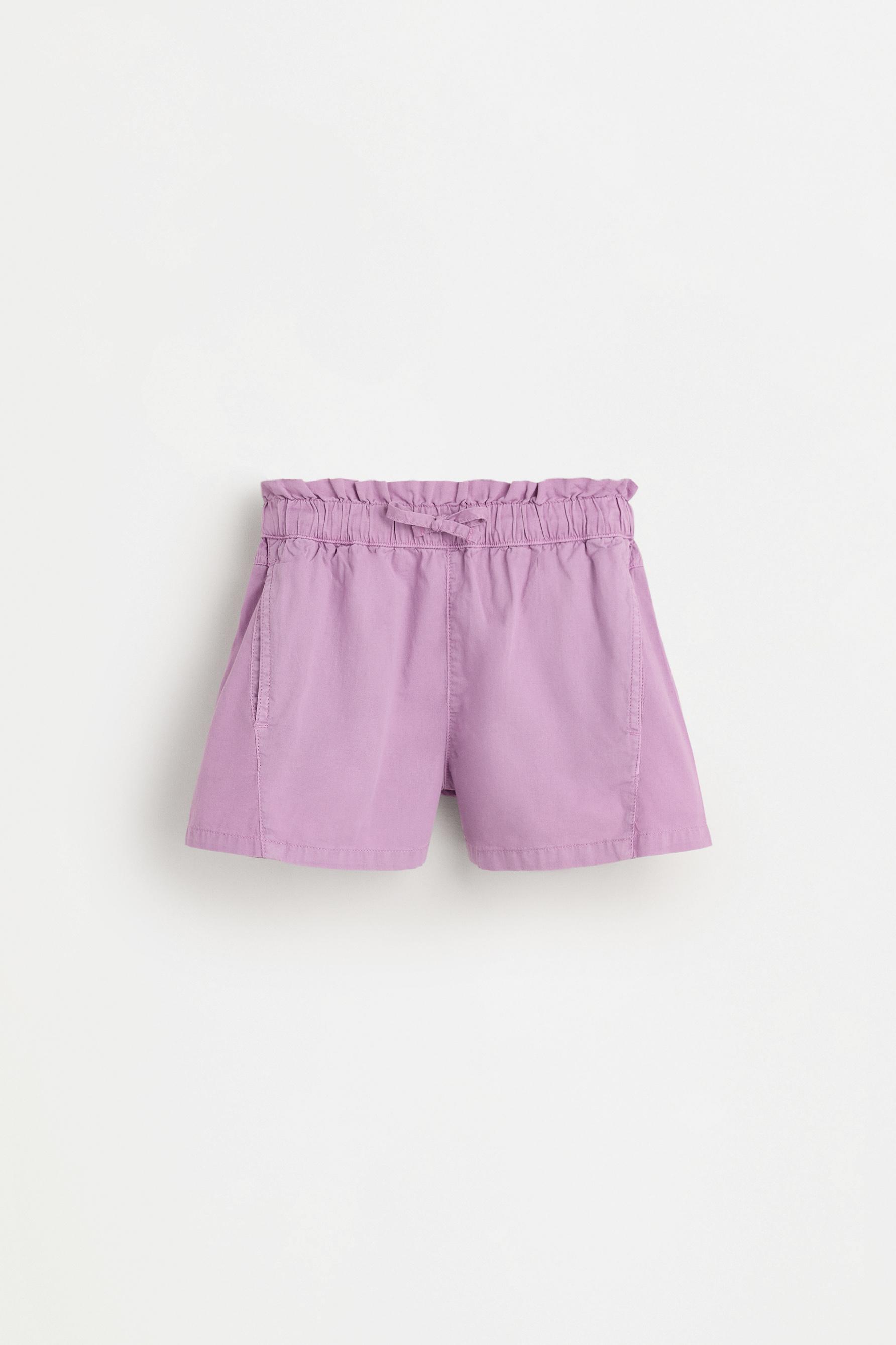 Lightweight denim shorts — PURPLE