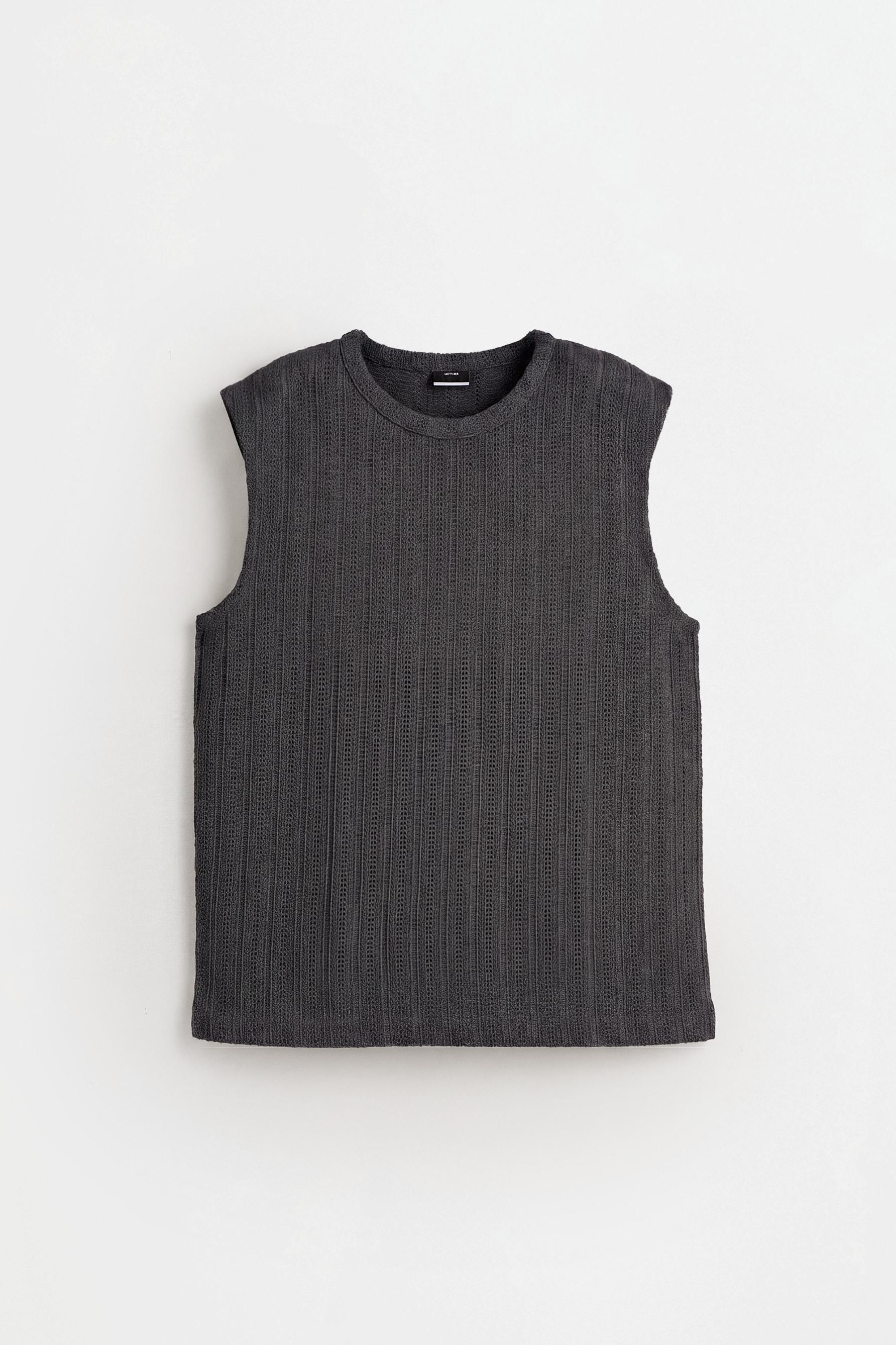 Openwork textured vest — LEAD