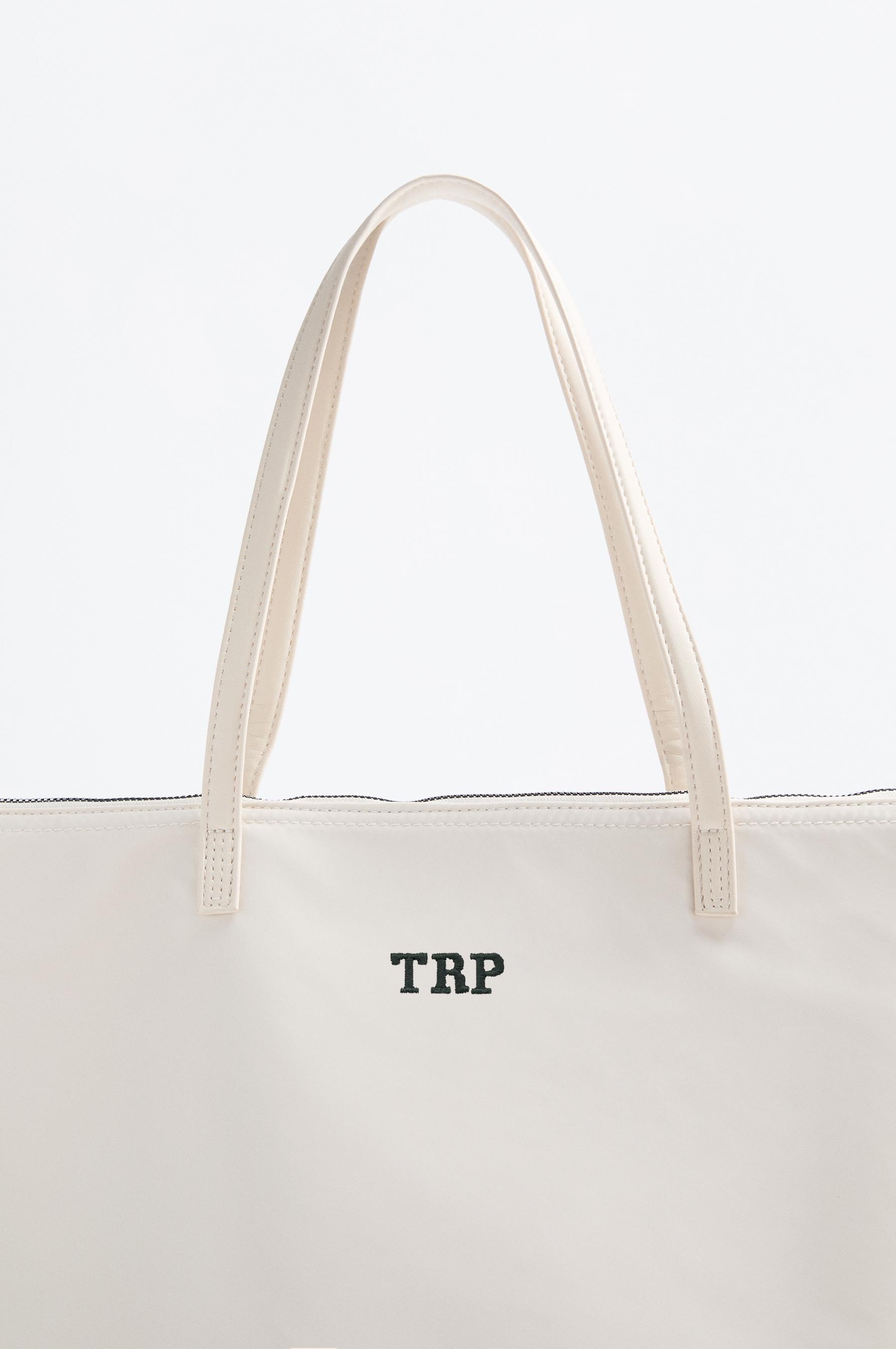 Large nylon shopper bag — GREY