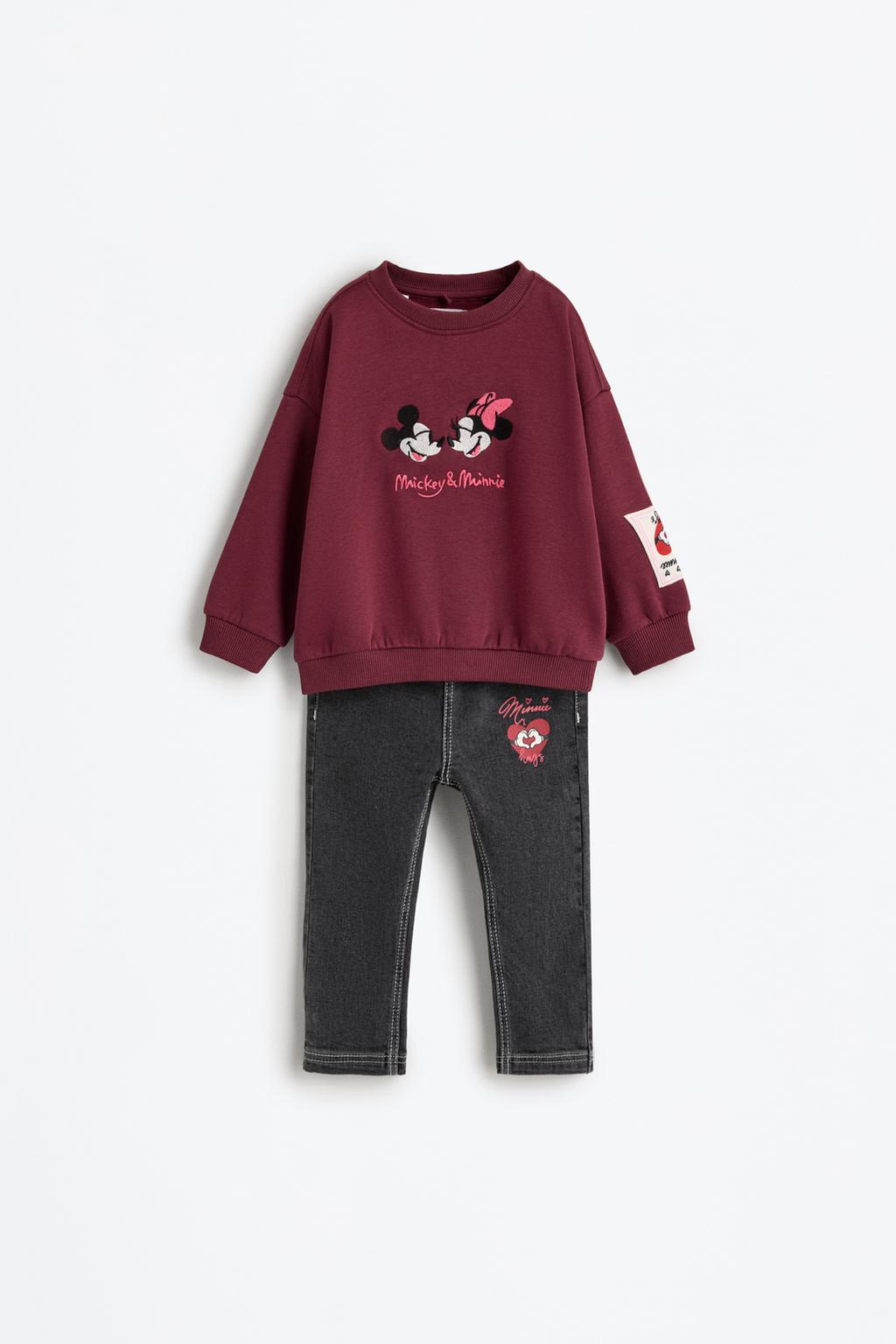 Mickey and Minnie Mouse ©Disney sweatshirt and jeggings co-ord