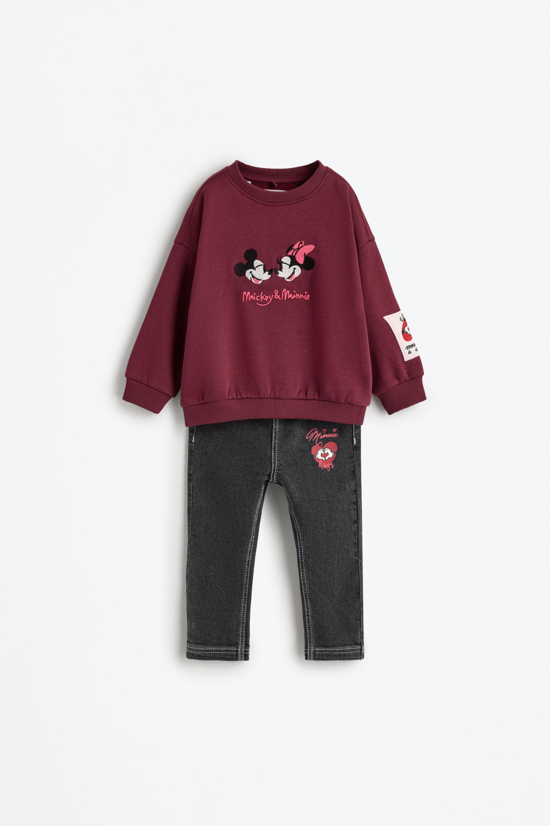 Conjunto Mickey y Minnie Mouse ©Disney sudadera y jegging