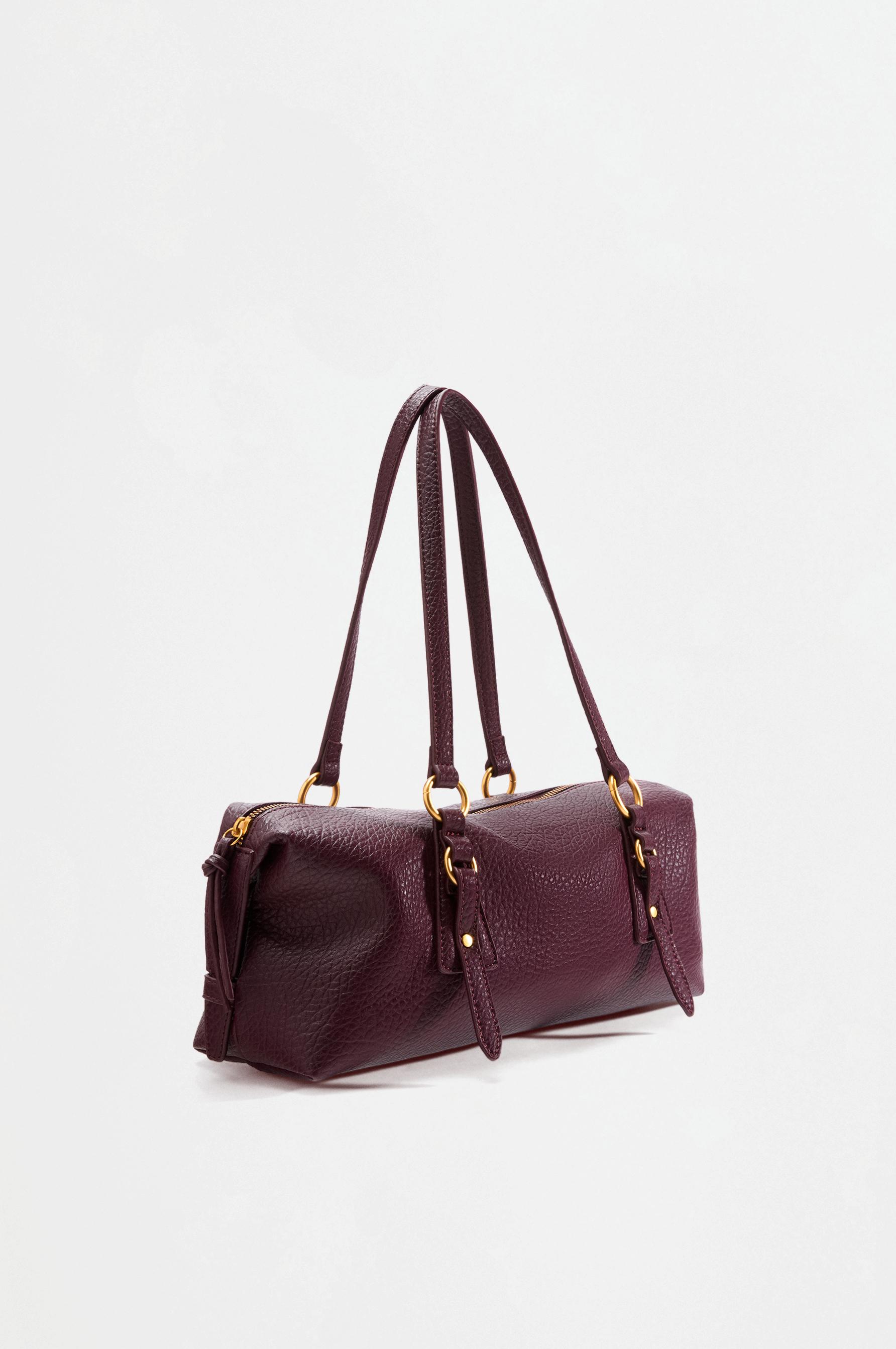Ring shoulder bag — BURGUNDY
