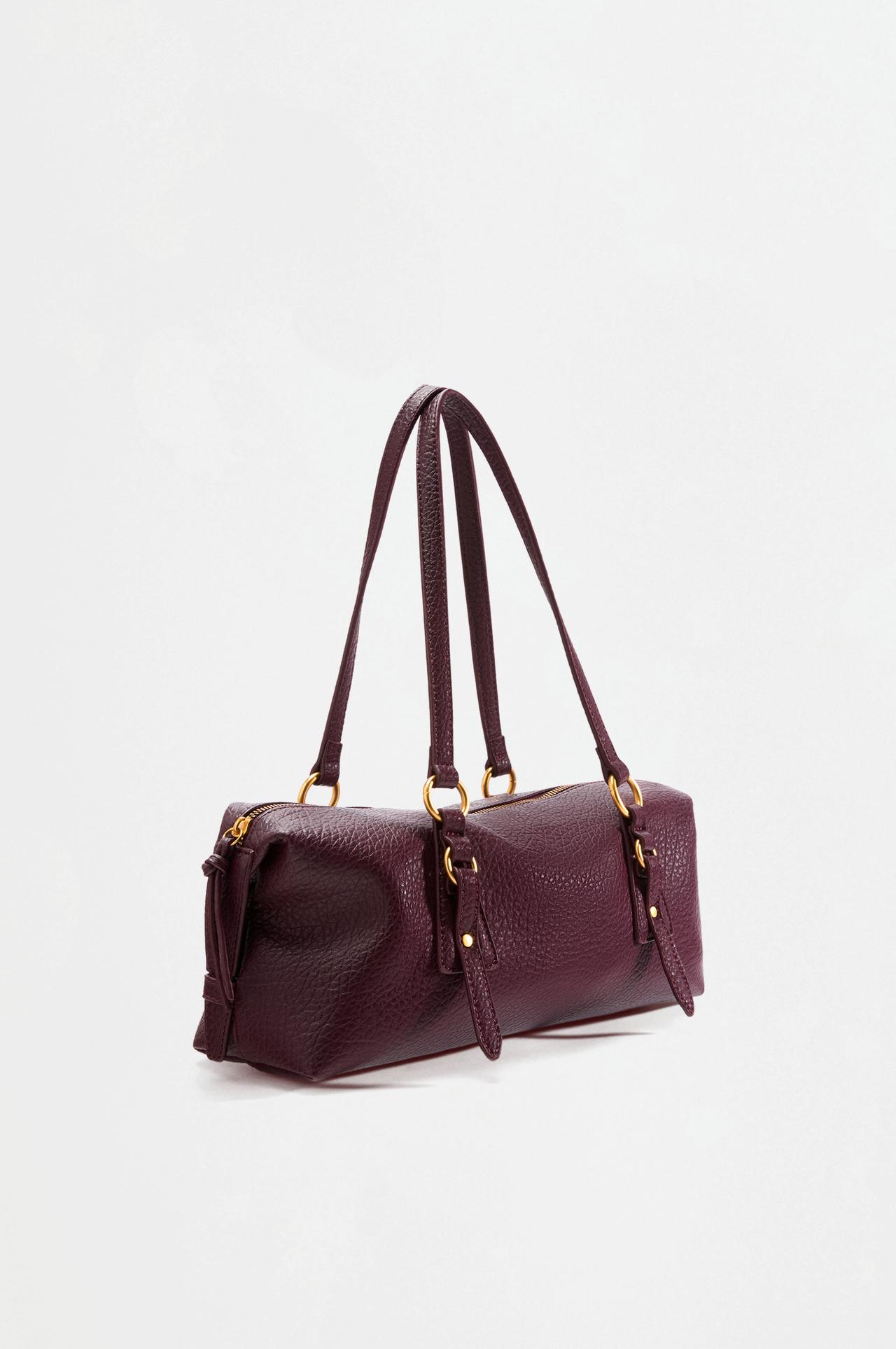 Ring shoulder bag — BURGUNDY