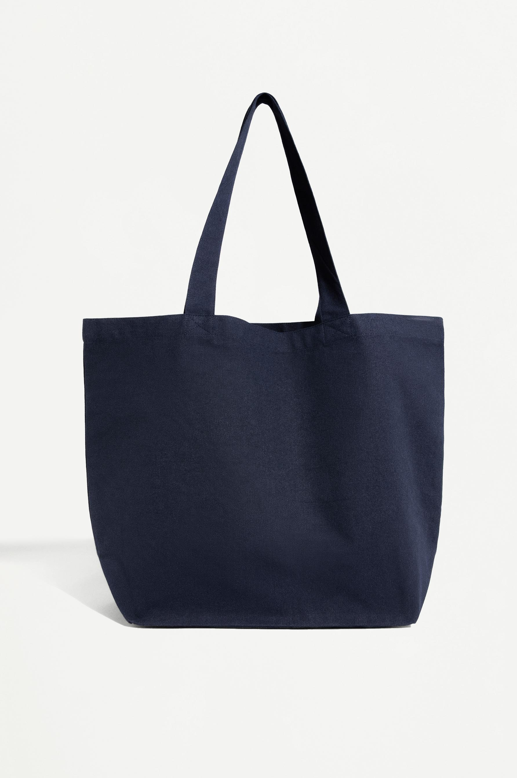 Printed shopper bag — NAVY BLUE