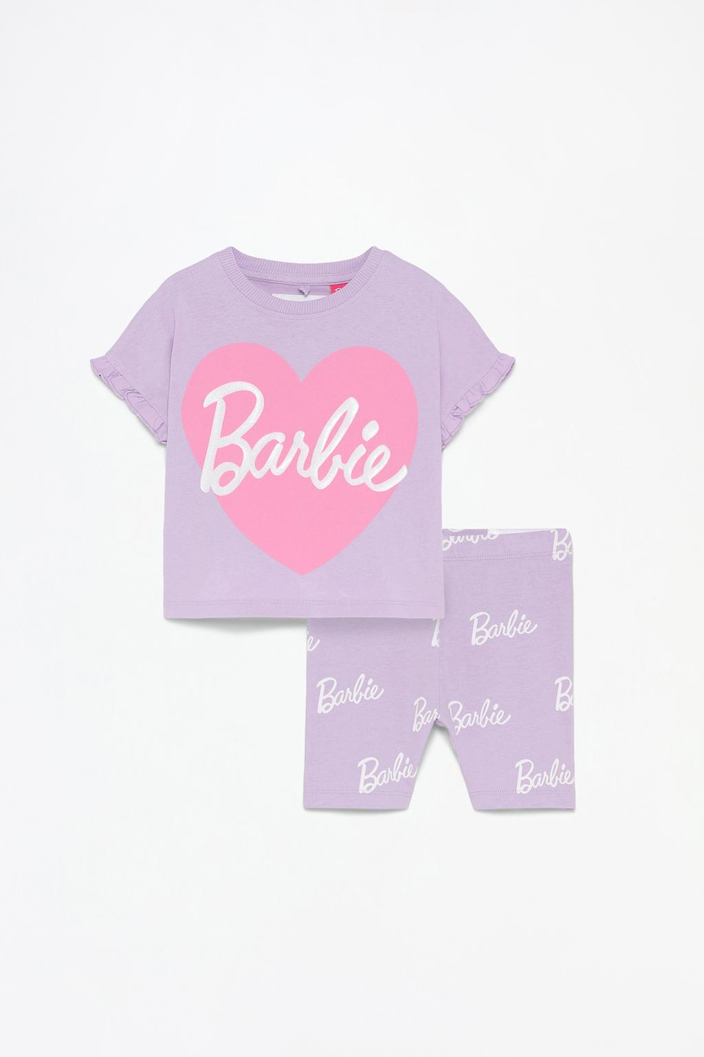 Conjunto Barbie™ camiseta volantes y legging