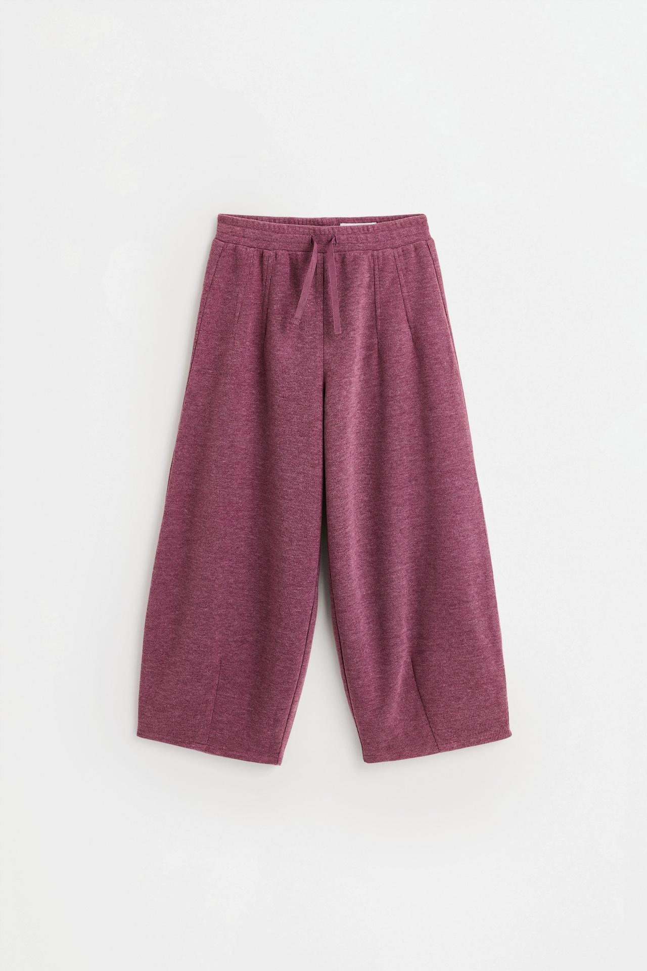 Barrel bias cut trousers — PINK