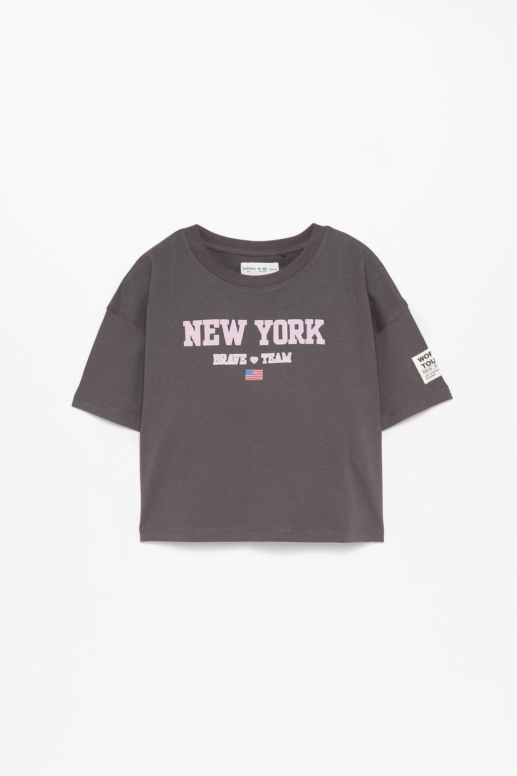 Samarreta cropped estampada