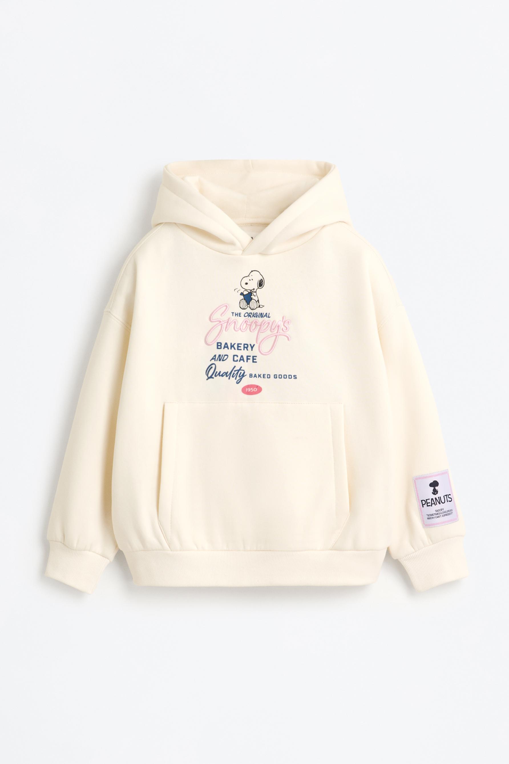 SNOOPY*◡̈⃝ Hanorac Snoopy Peanuts™ cu imprimeu maxi la spate - Încălțăminte
