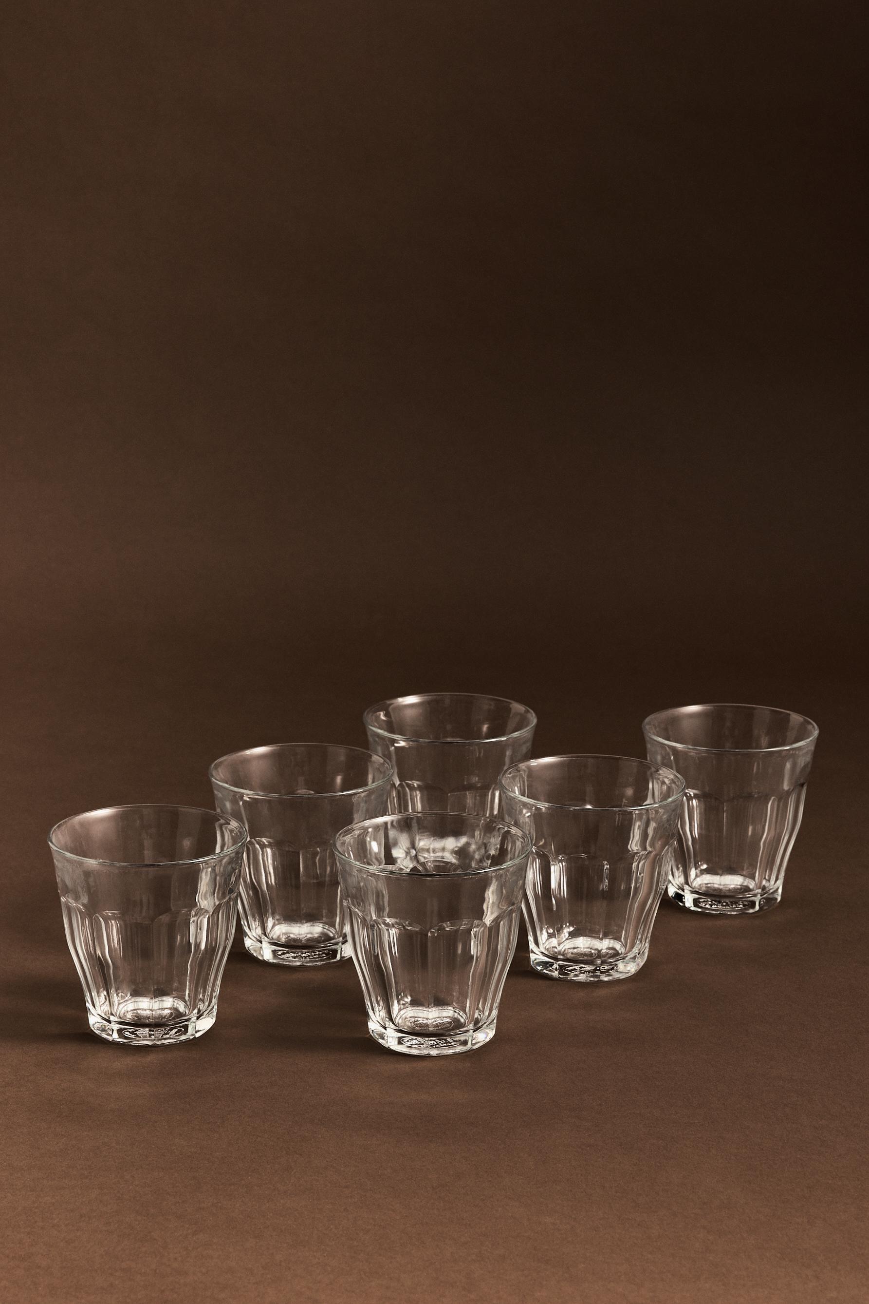 Pack 6 vasos Duralex® vidrio relieve transparente 250 ml