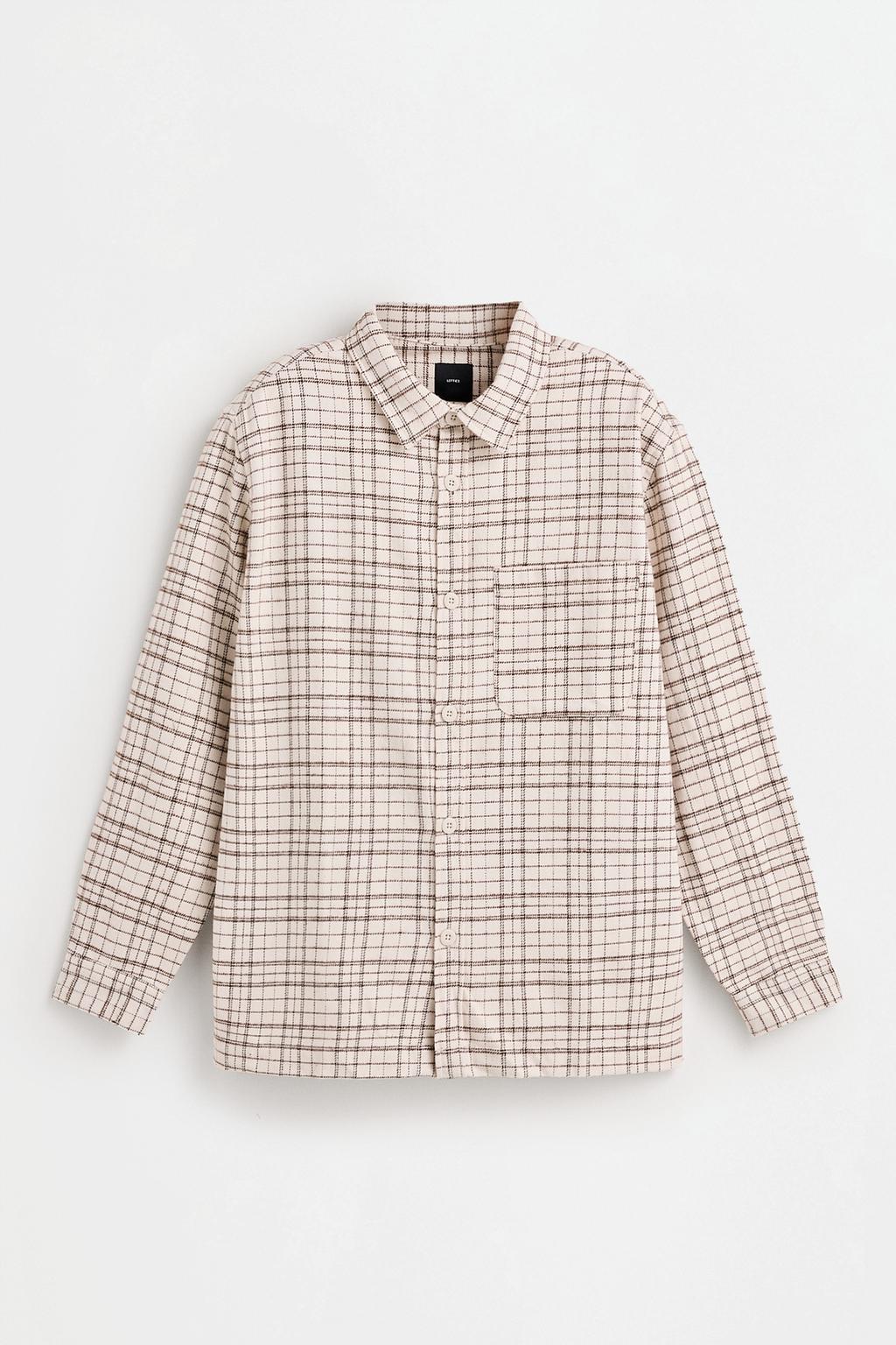 Plaid flannel overshirt