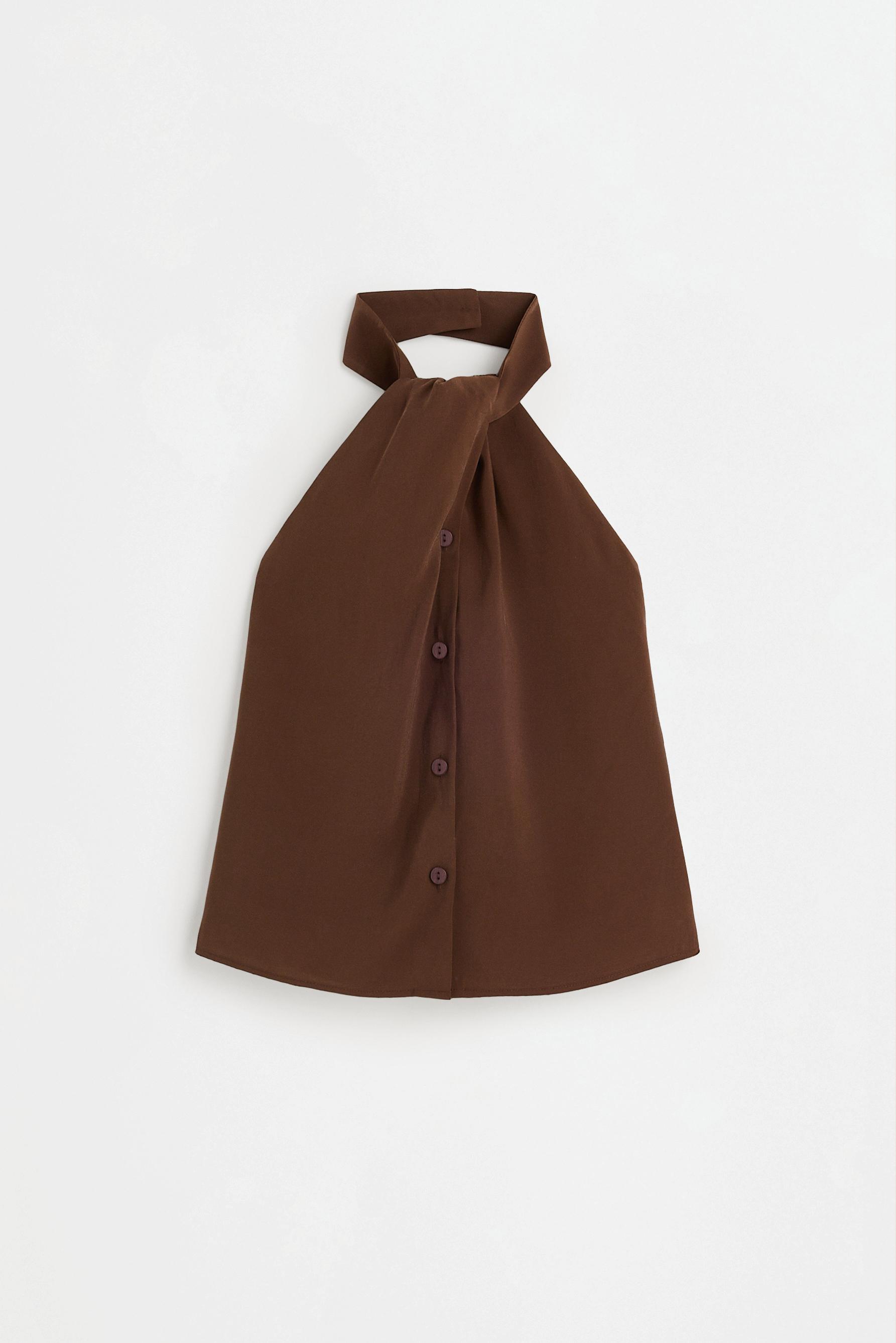 Soft halter neck top — OCHRE