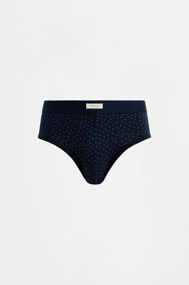 Pack of 5 contrast briefs — GREY/BLUE 7