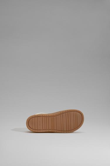 Barefoot mixed-material sneakers — BROWN 3