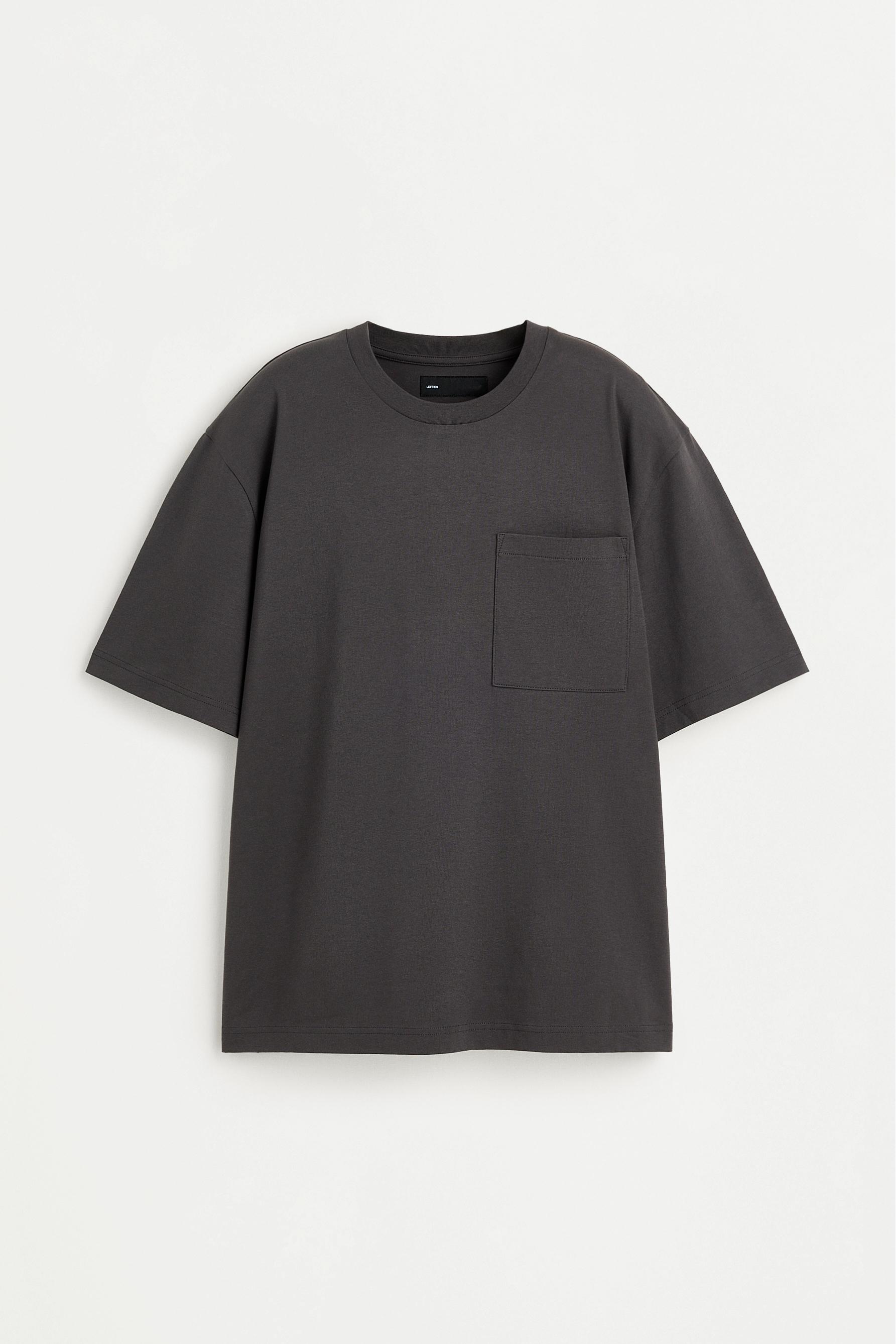 Short pyjamas with pocket — CHARCOAL GREY