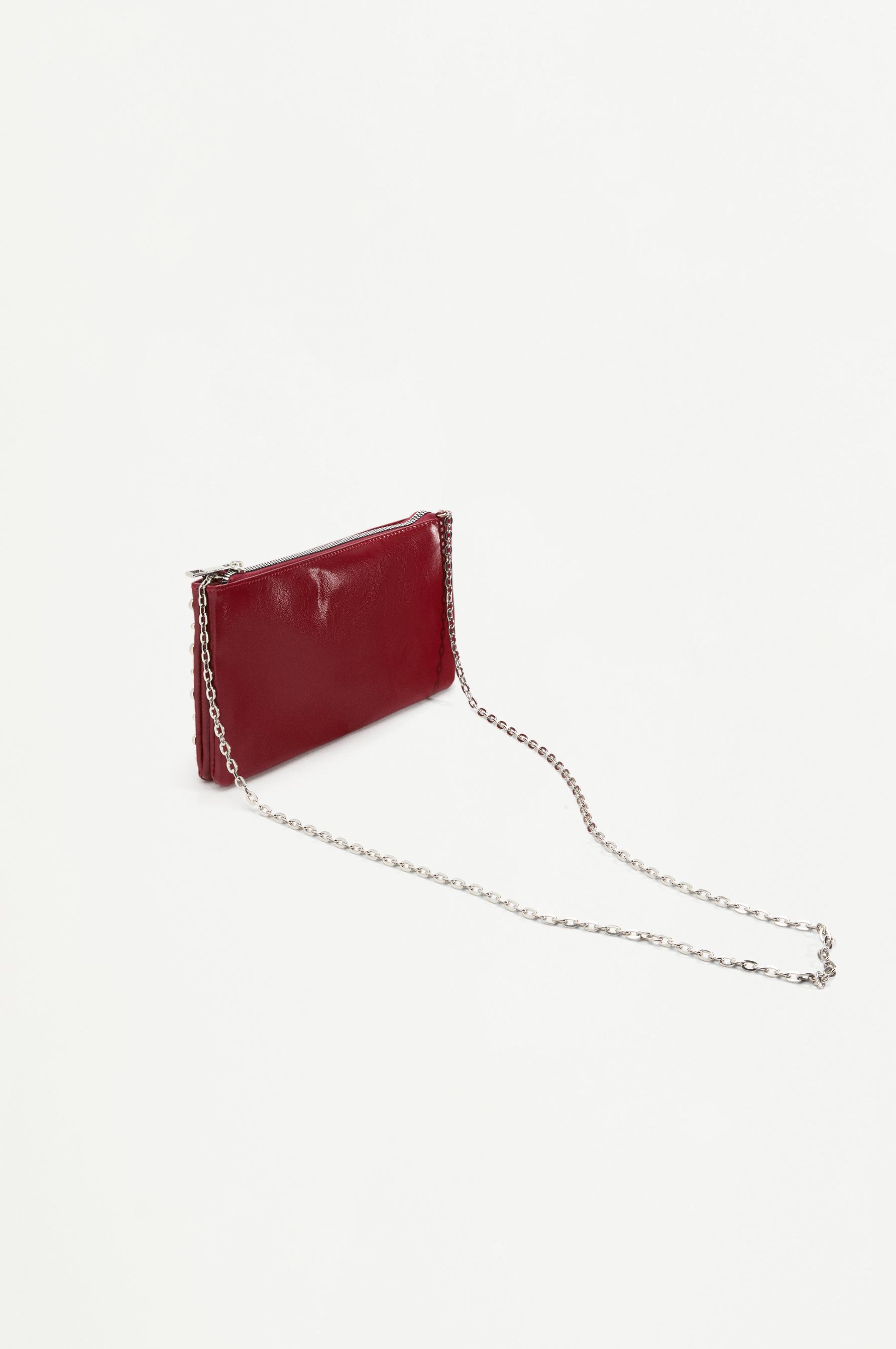 Crossbody bag with metal details — RED