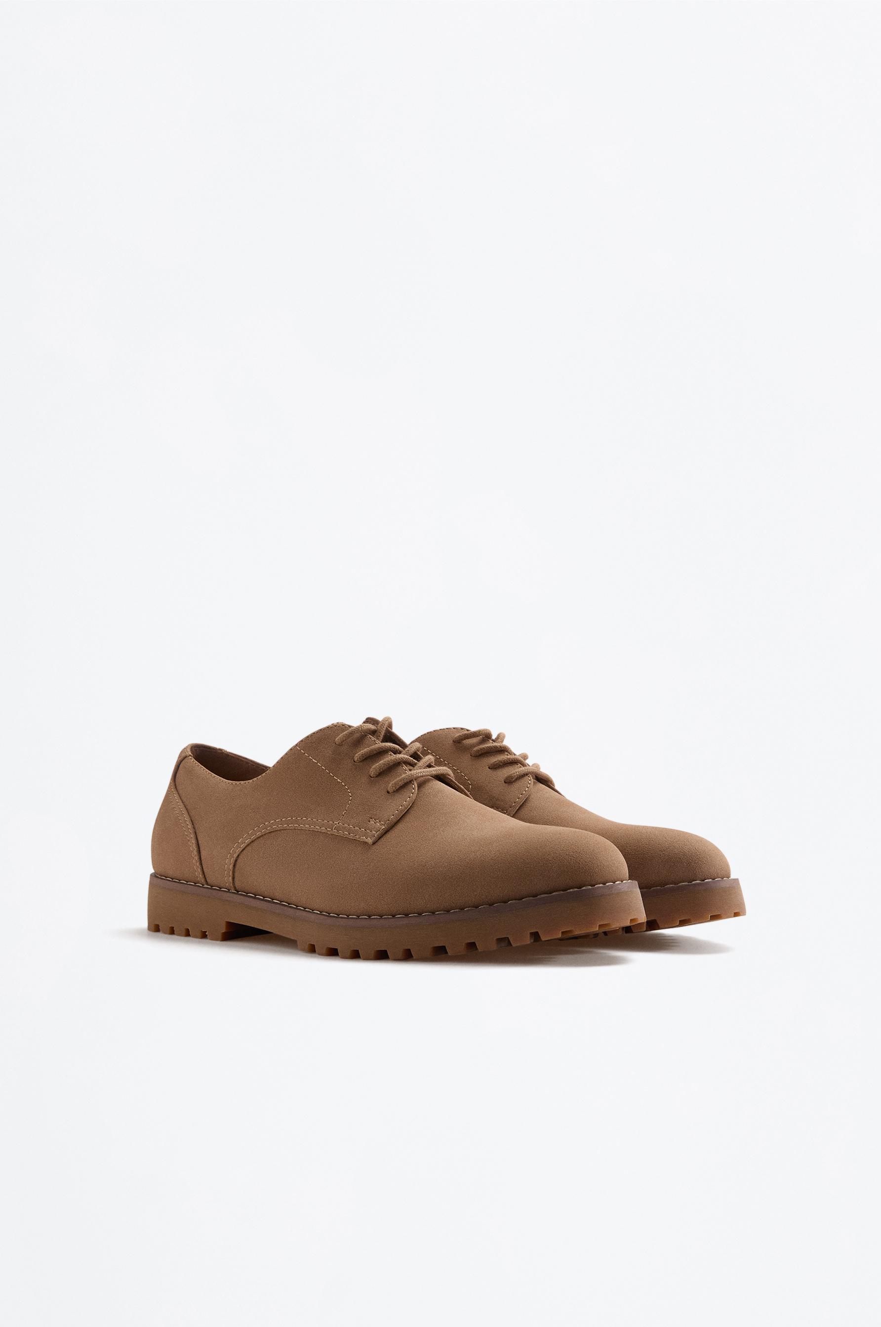 Blucher Dress Shoe — BEIGE