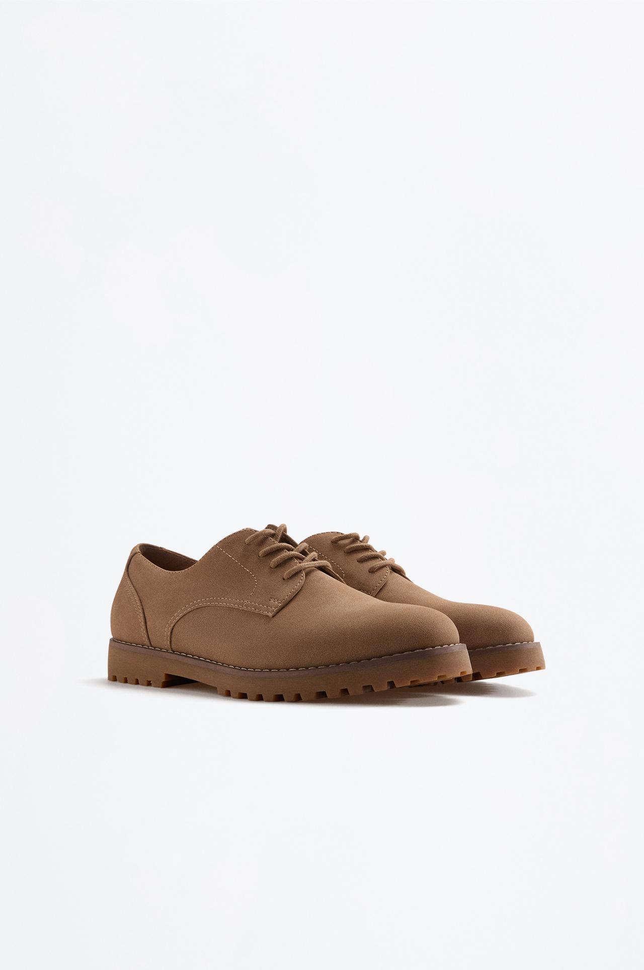 Blucher Dress Shoe — BEIGE