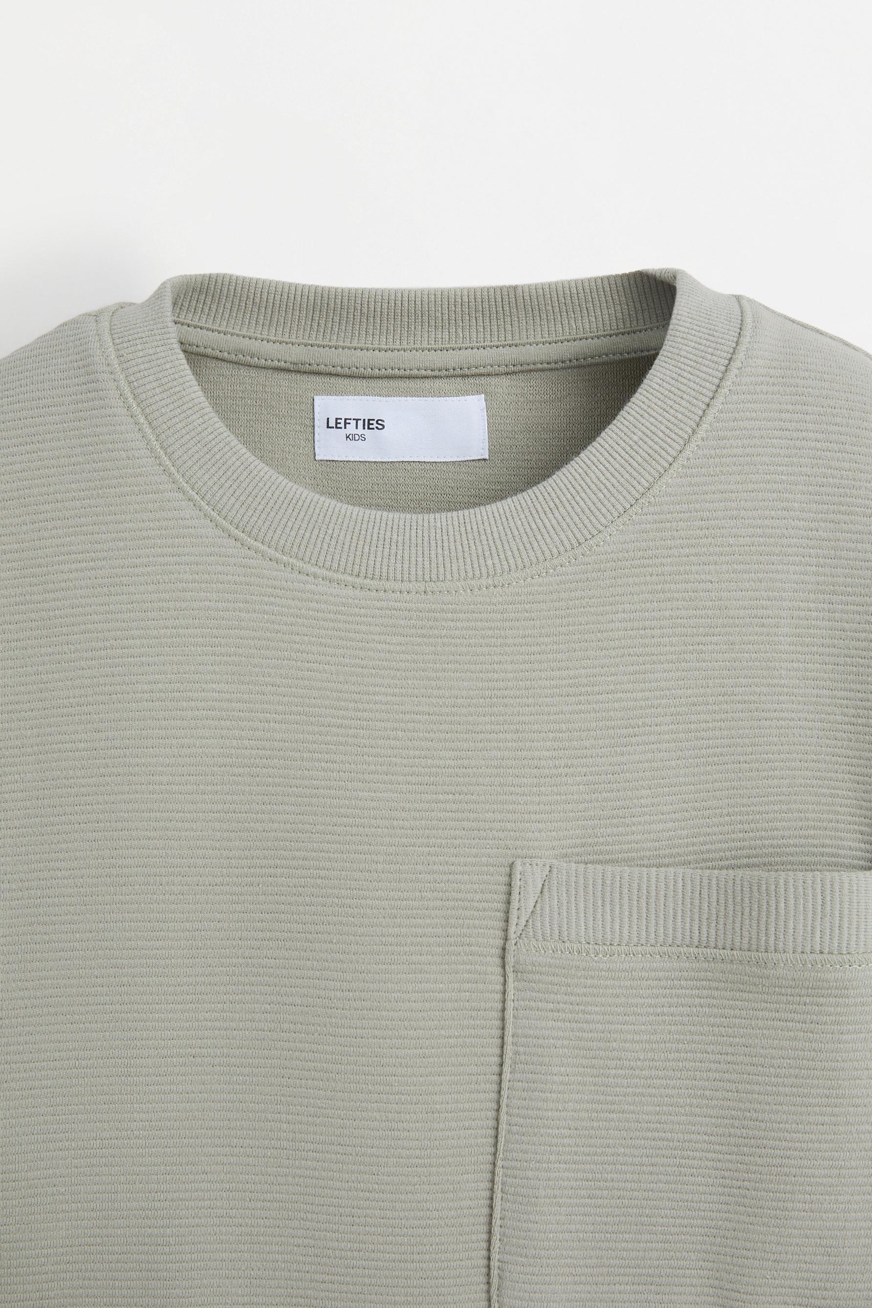 Ottoman T-shirt with pocket — PALE KHAKI