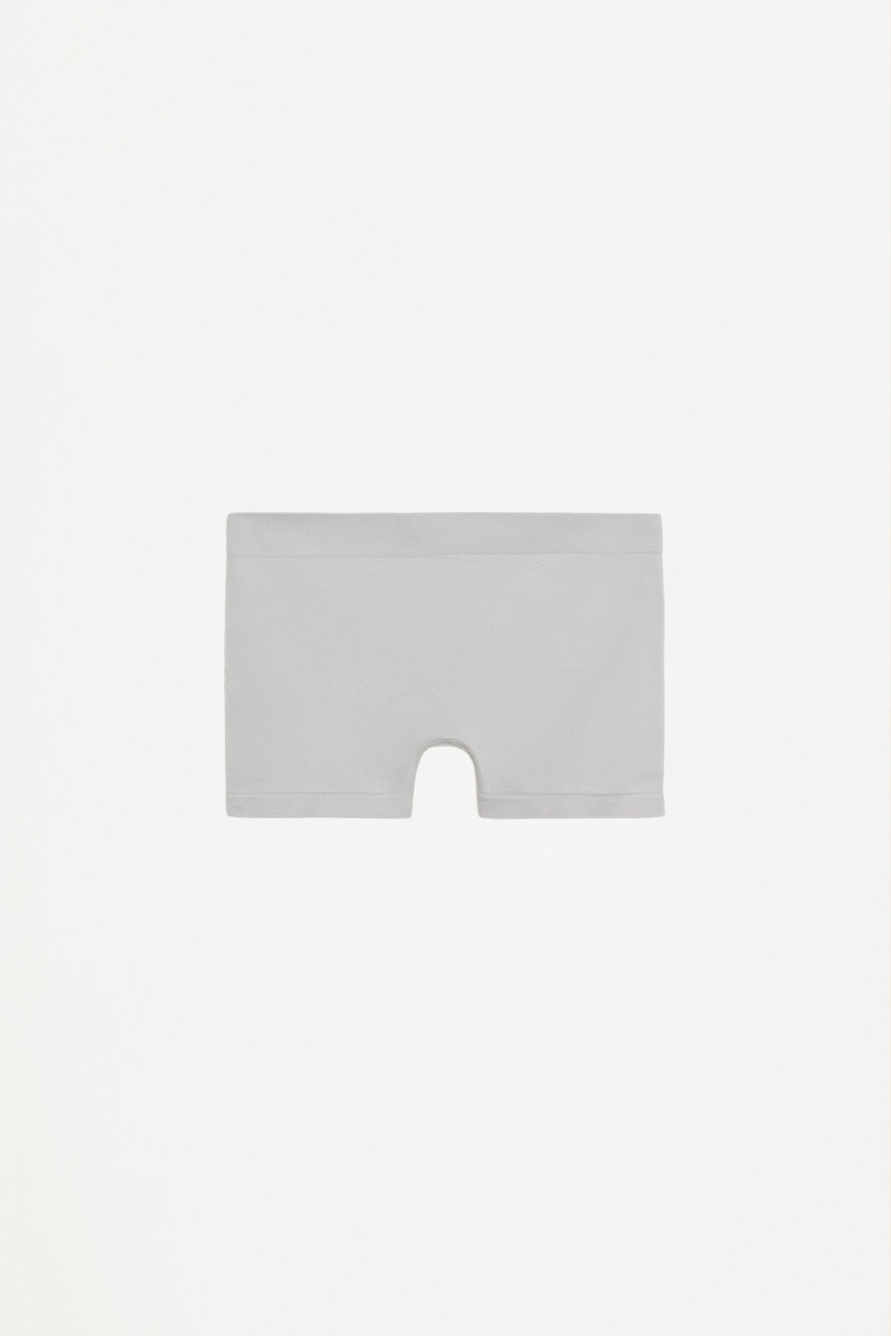 2-pack of seamless boxer briefs — WHITE/GREY