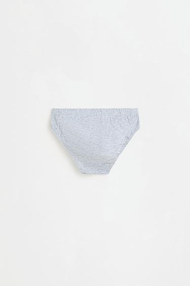 Plain briefs (5-pack) — BLUE/WHITE 3