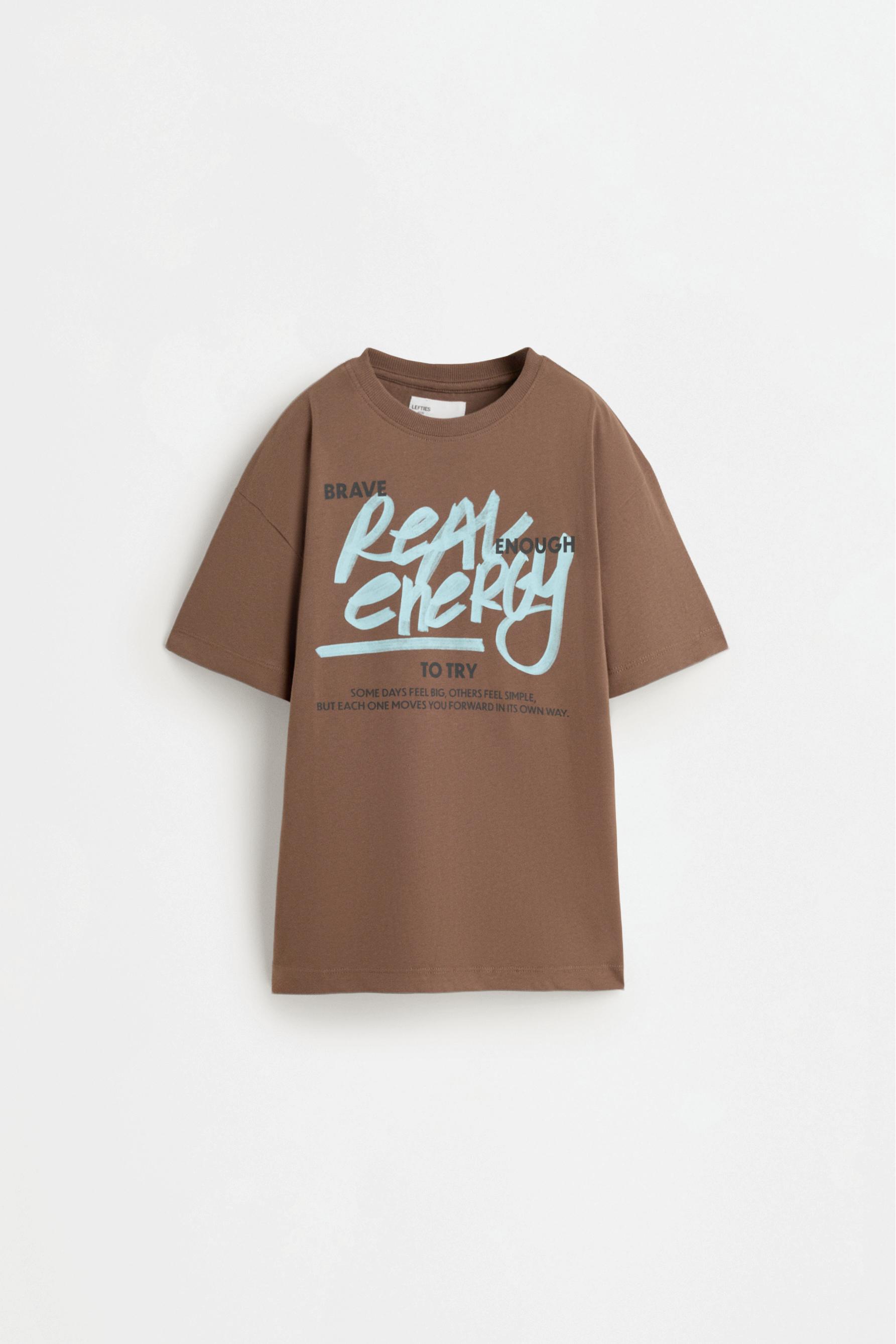 Printed T-shirt — CHOCOLATE