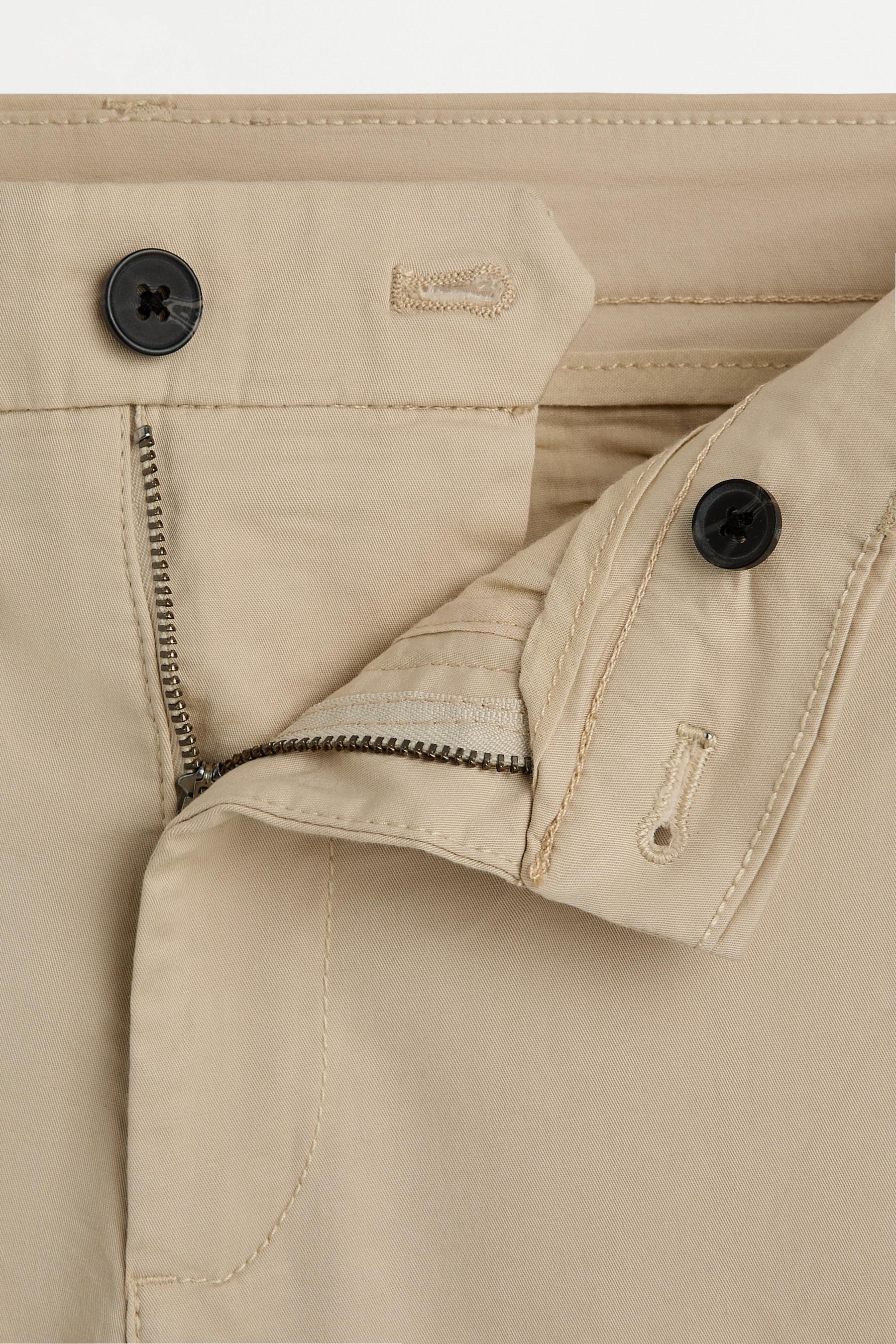 Slim fit chino trousers — BEIGE