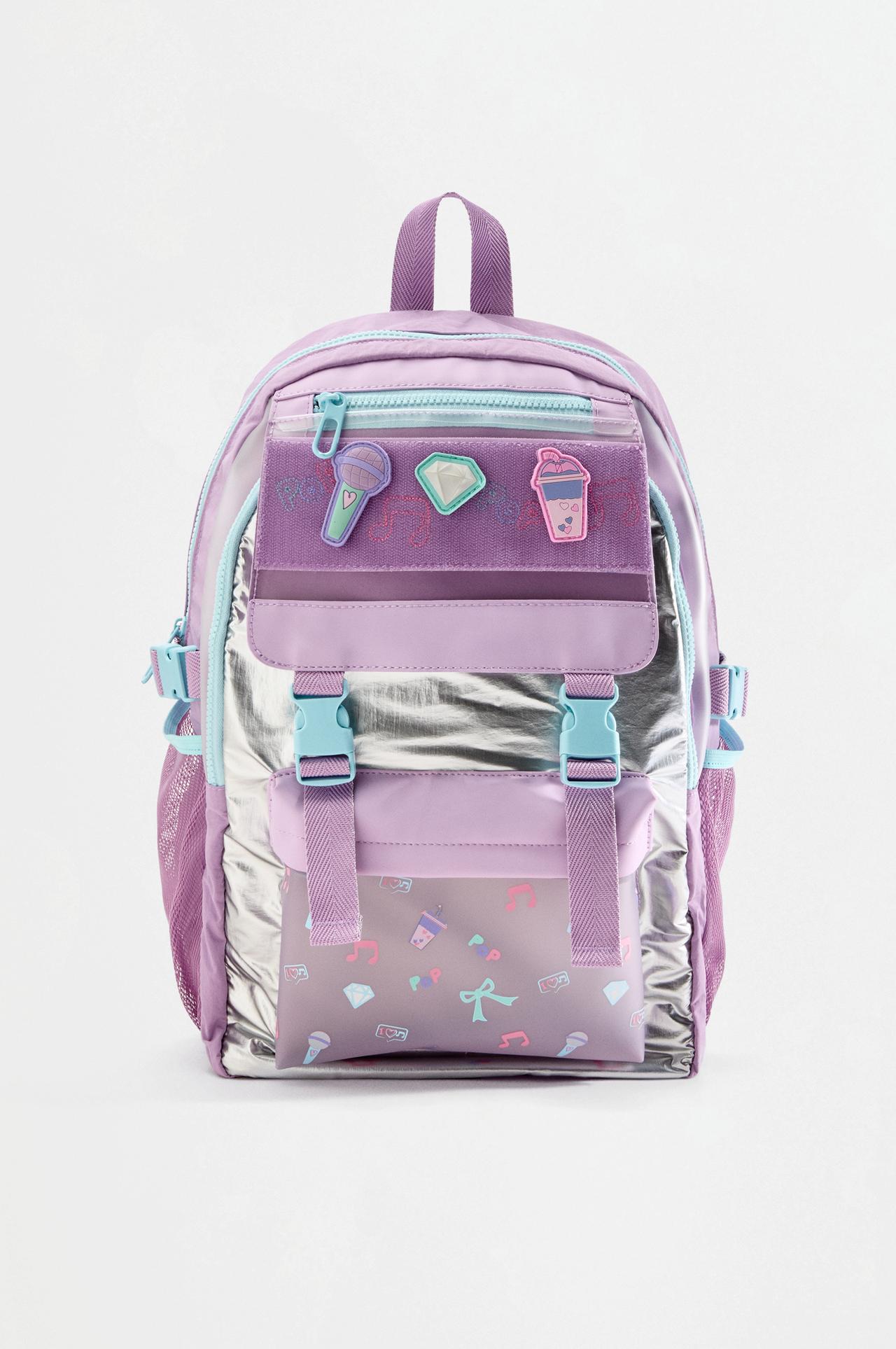 Multi-pocket pop backpack — Tan