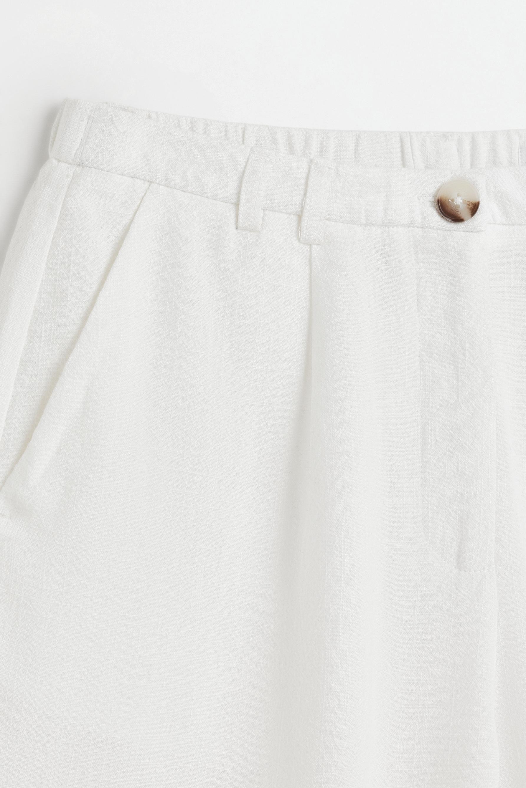 Rustic Bermuda shorts — WHITE (alternate view)