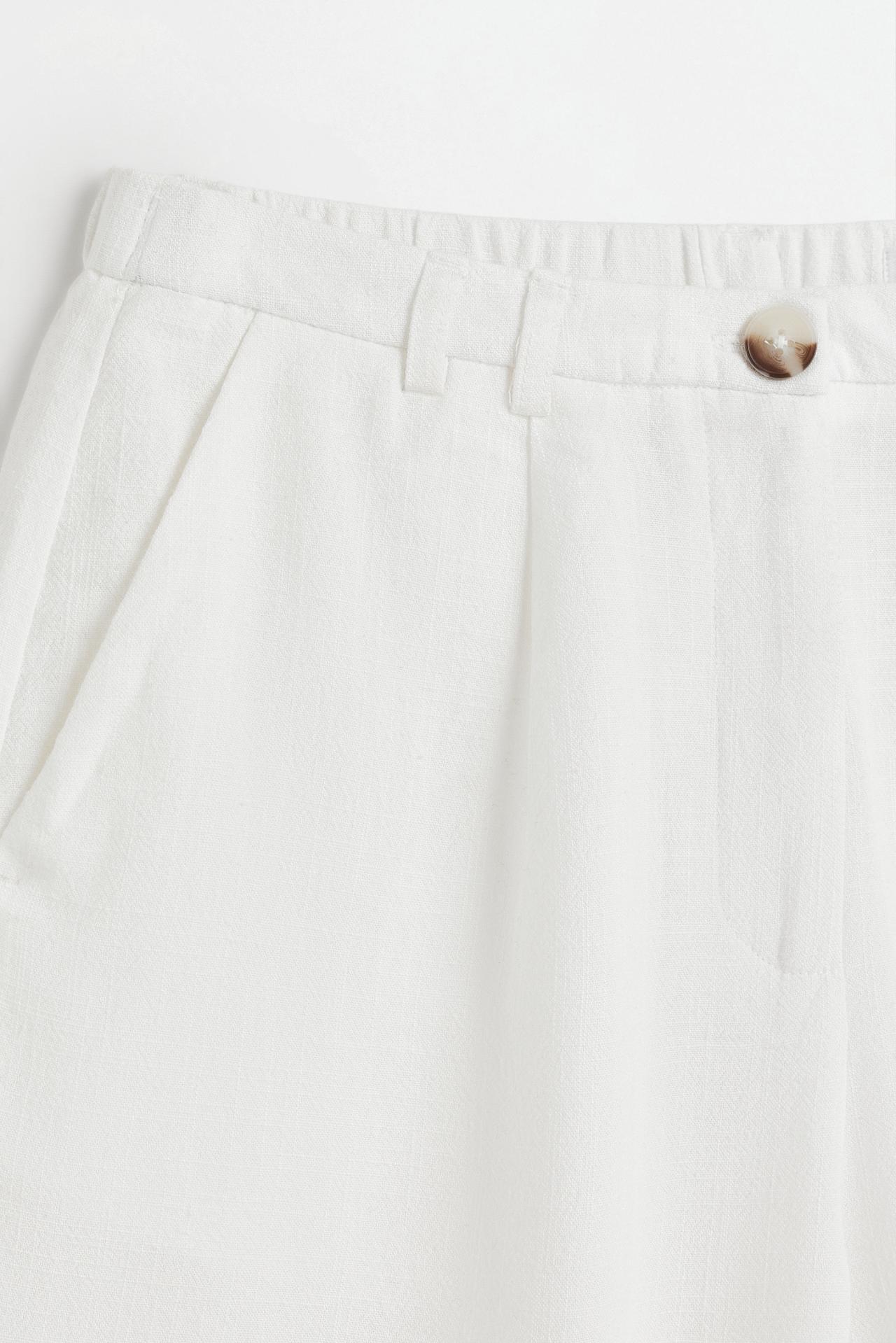 Rustic Bermuda shorts — WHITE
