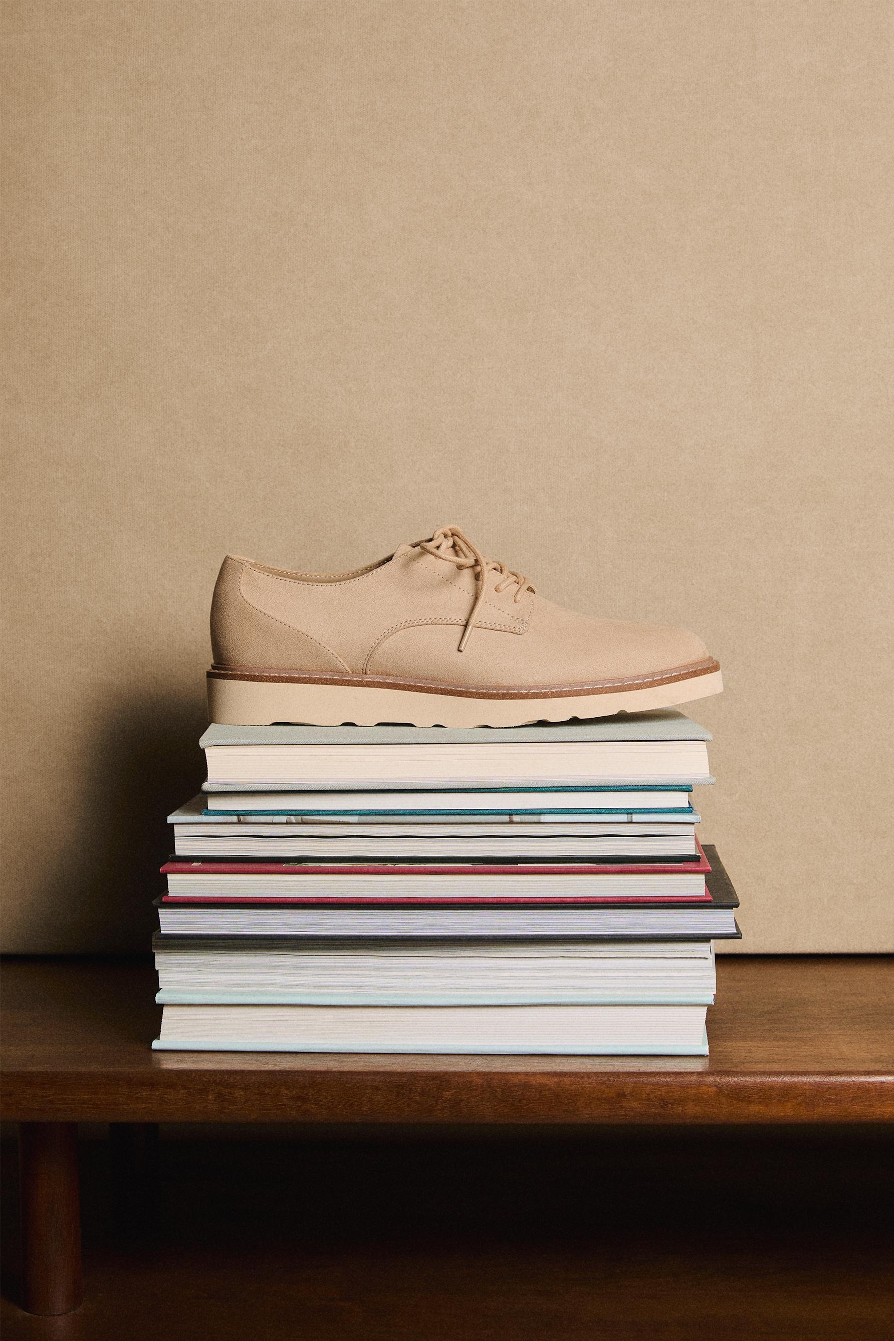 Blucher dress shoe — BEIGE