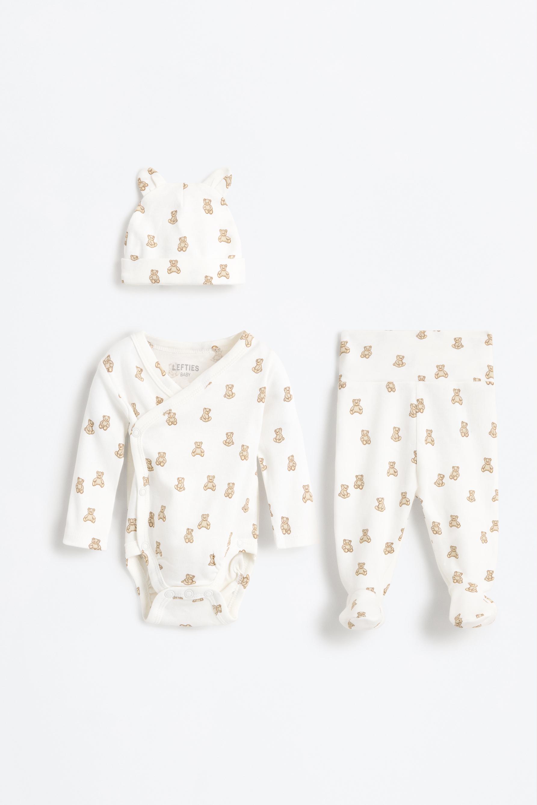 Conjunto de body, polaina y gorrito interlock