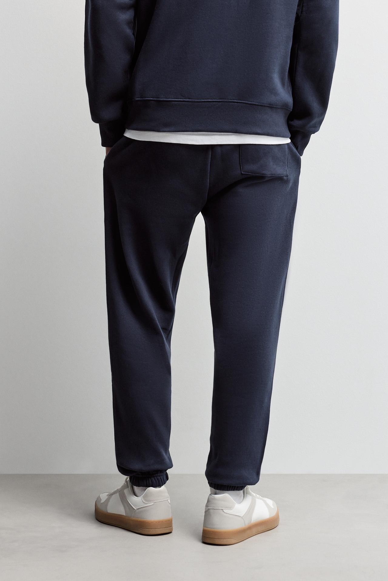 Slim fit tracksuit bottoms — NAVY