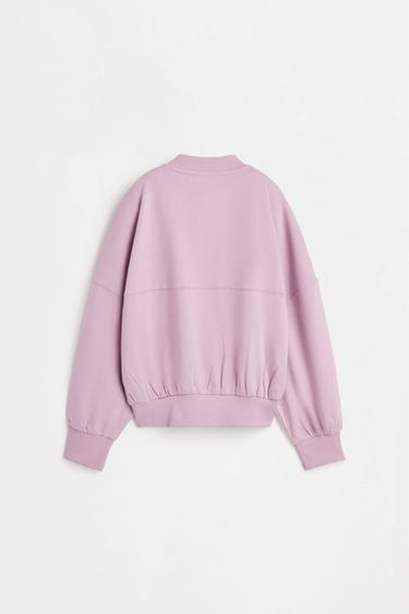 Interlock zip jacket — PALE MAUVE 2