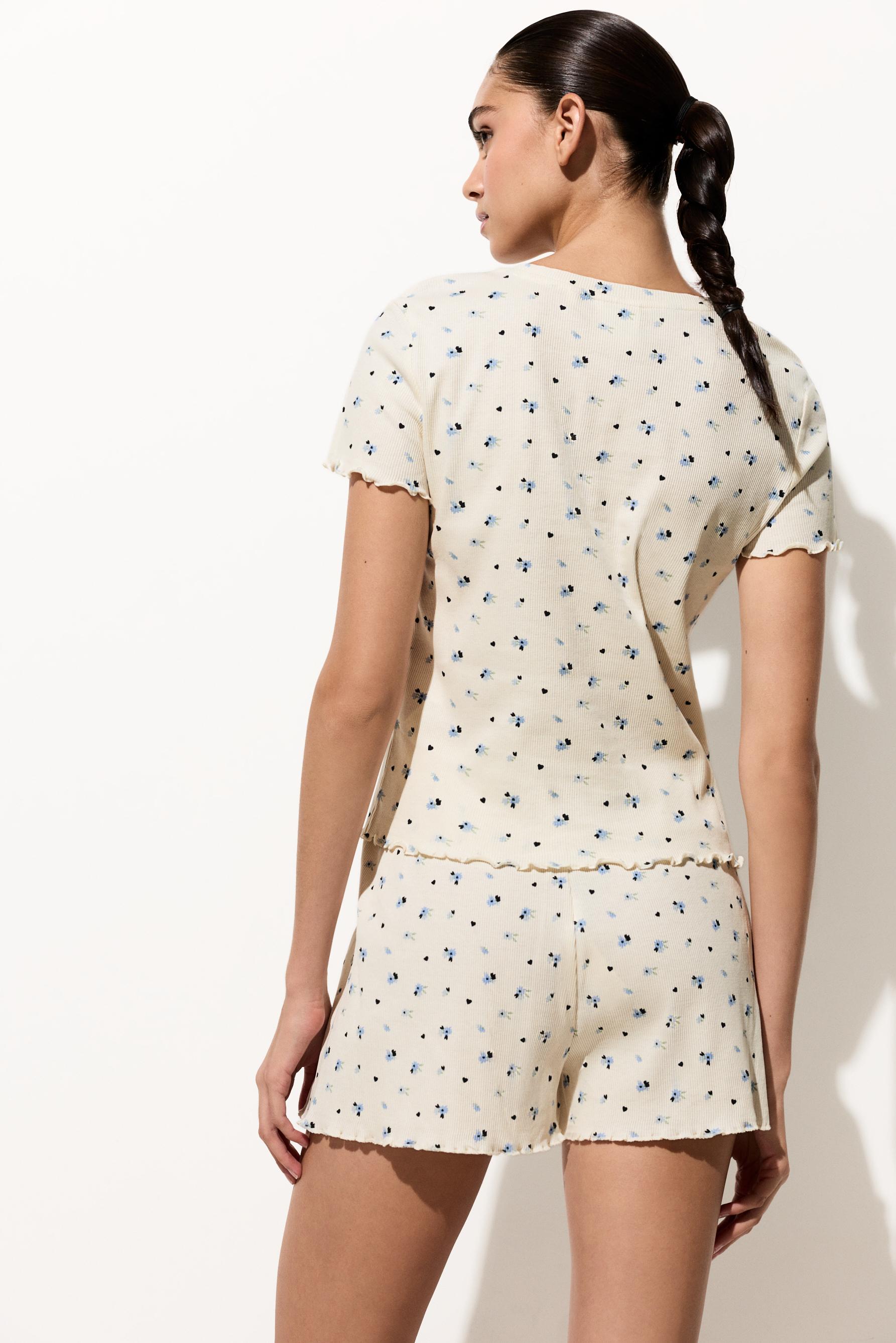 Short printed pyjamas — ECRU