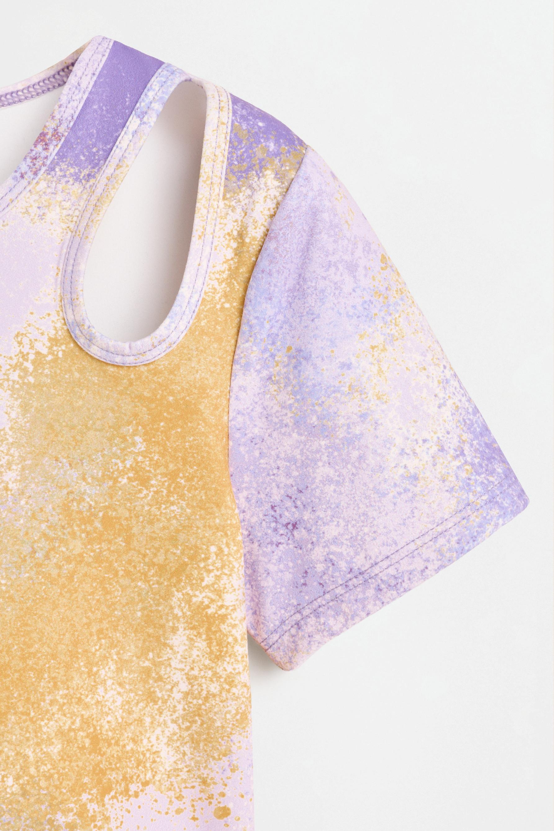 Cut-out sports top — MAUVE