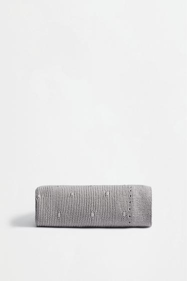 Knit blanket — TAUPE GREY 2