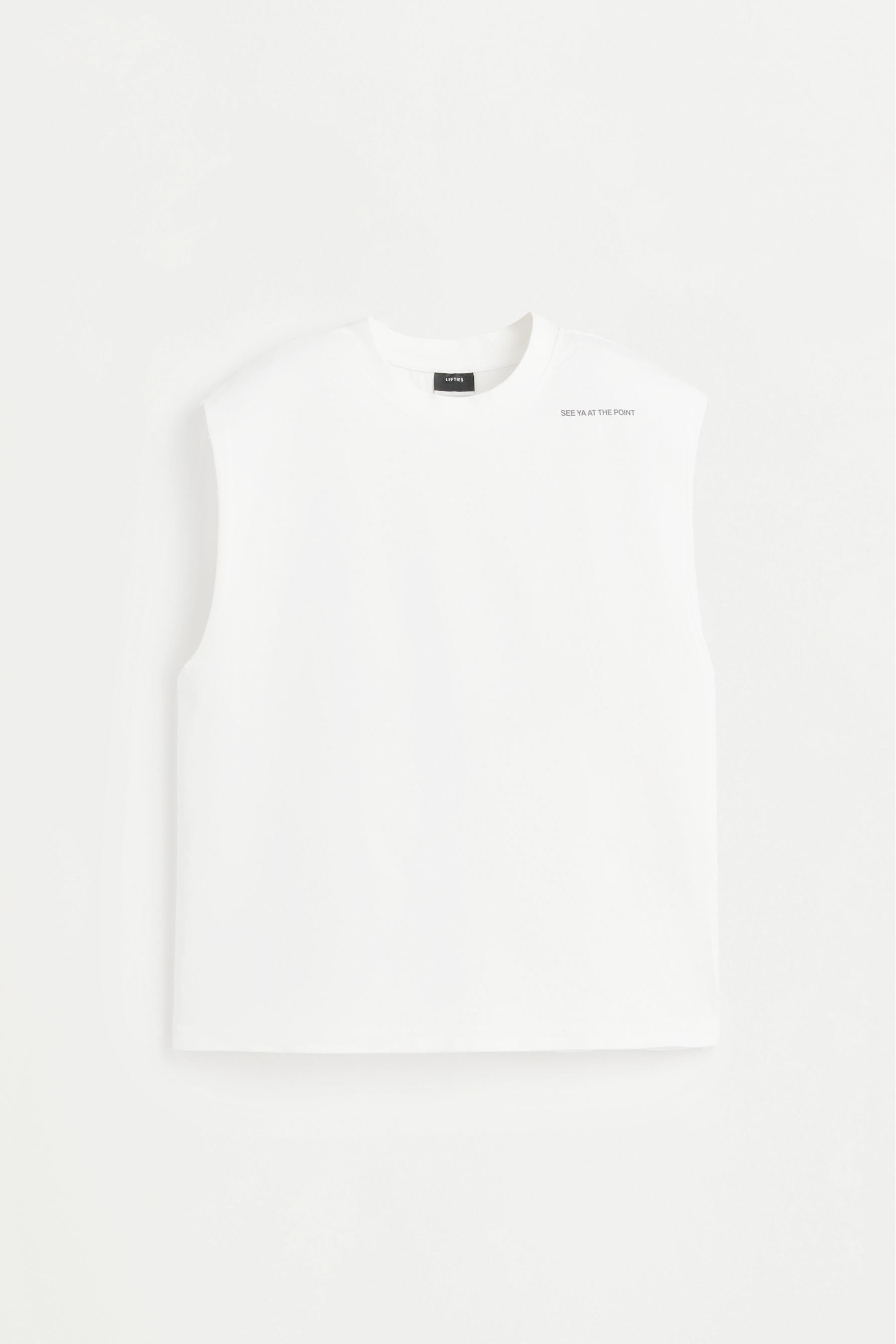 Printed tank top — OFF WHITE