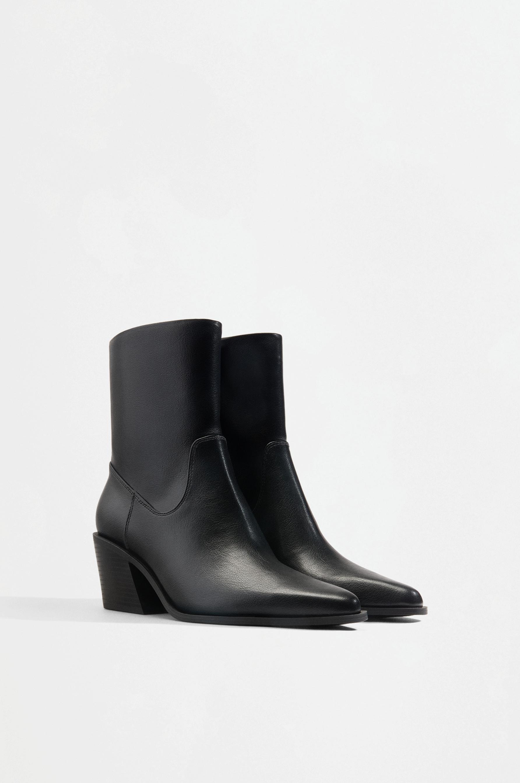 style ankle boots — BLACK