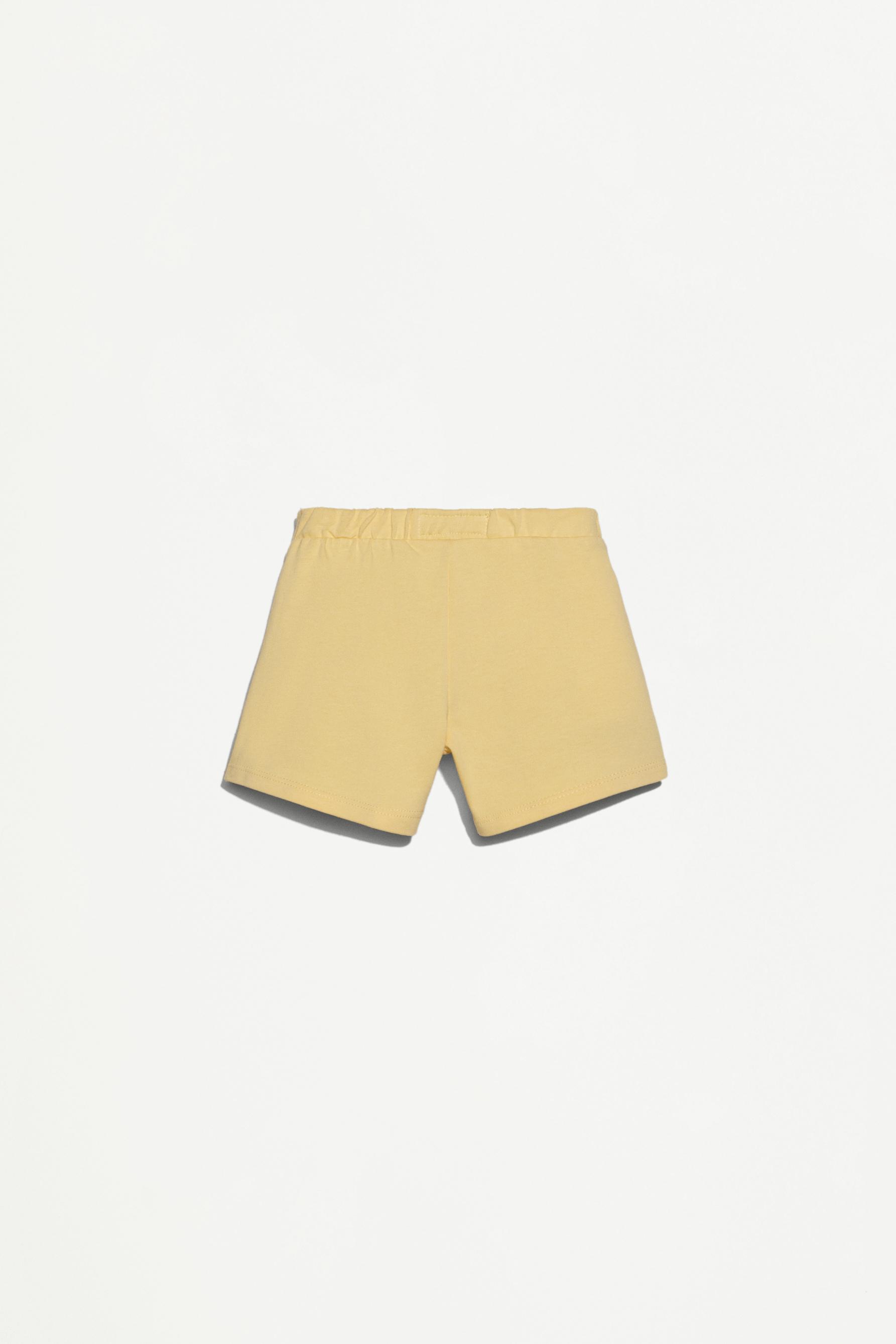 Heavy jersey T-shirt and Bermuda shorts set — MID YELLOW