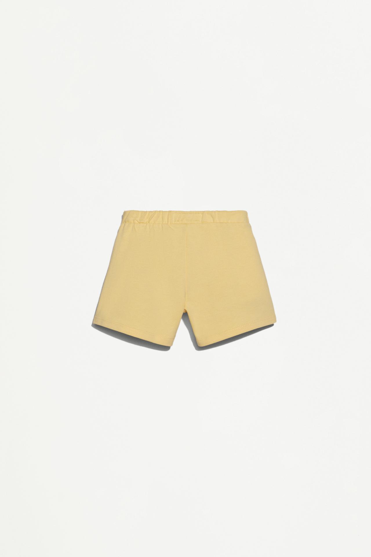 Heavy jersey T-shirt and Bermuda shorts set — MID YELLOW
