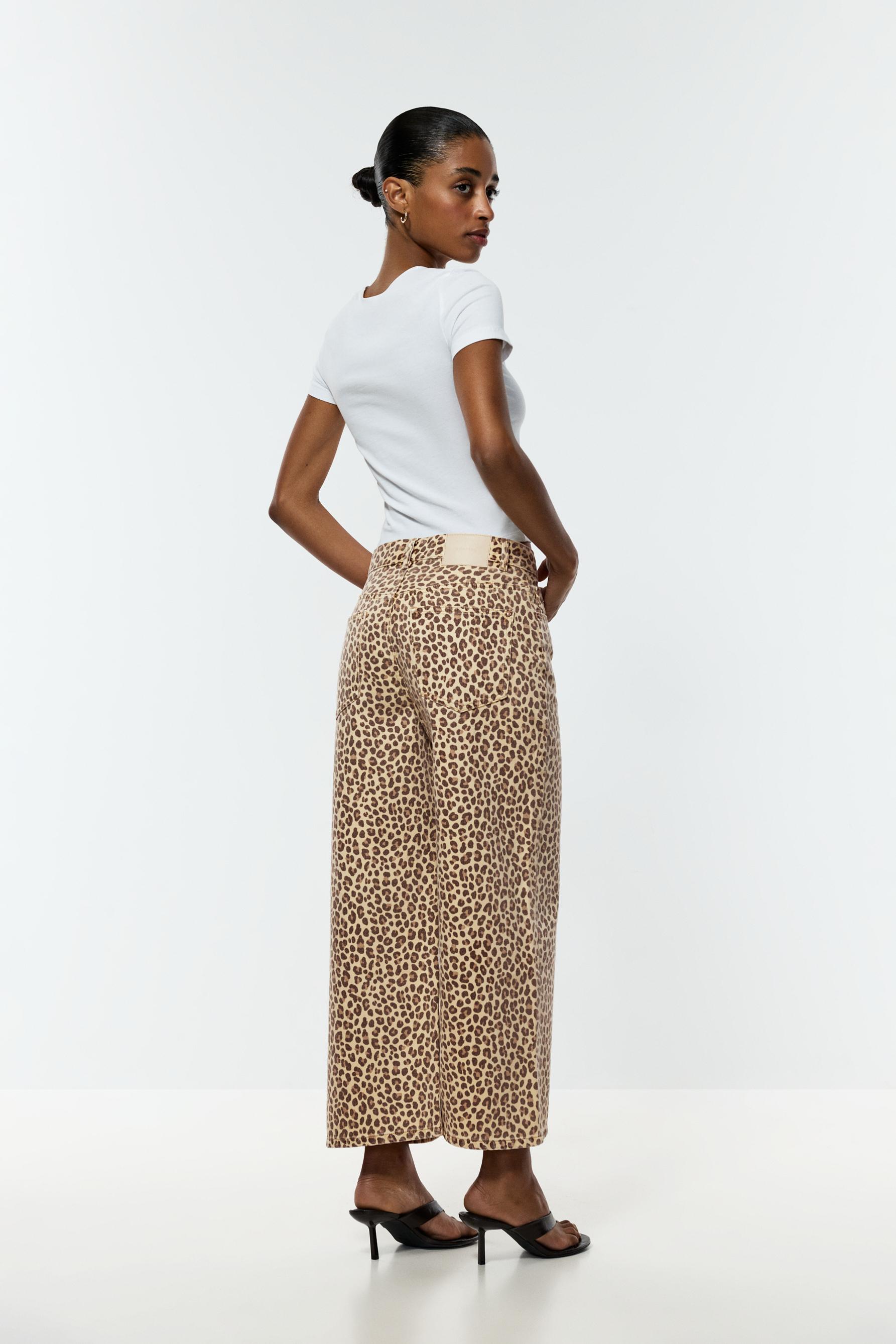 Leopard print culotte jeans — LEOPARD PRINT